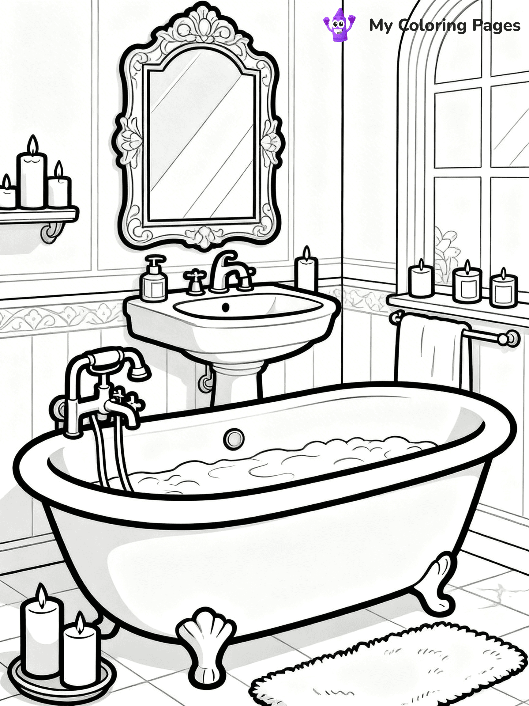 Mansion Coloring Pages - 47