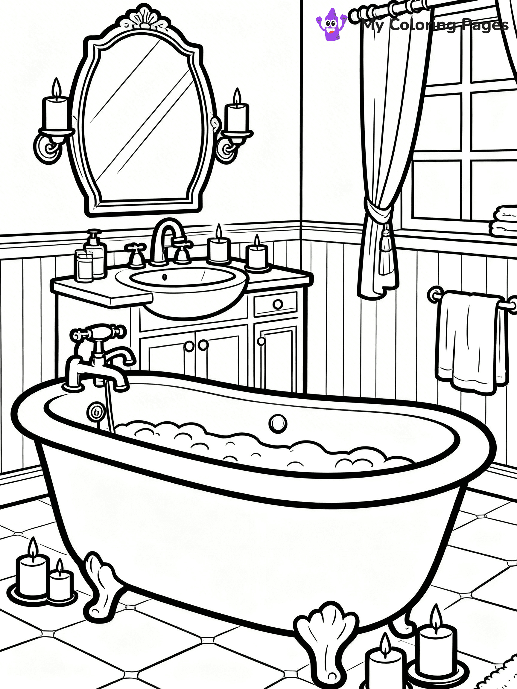 Mansion Coloring Pages - 44