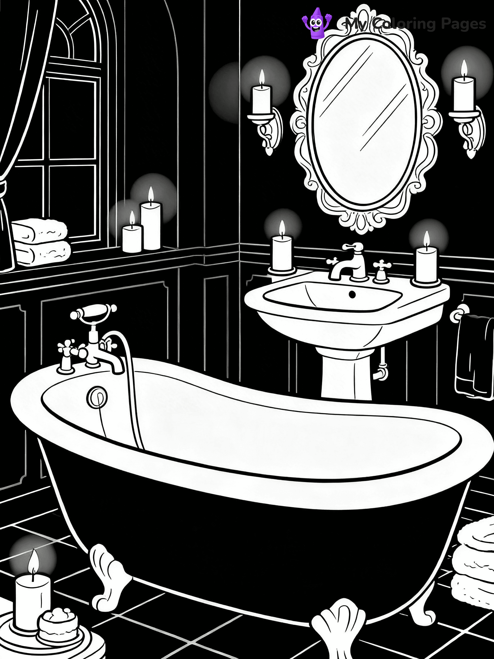 Mansion Coloring Pages - 42