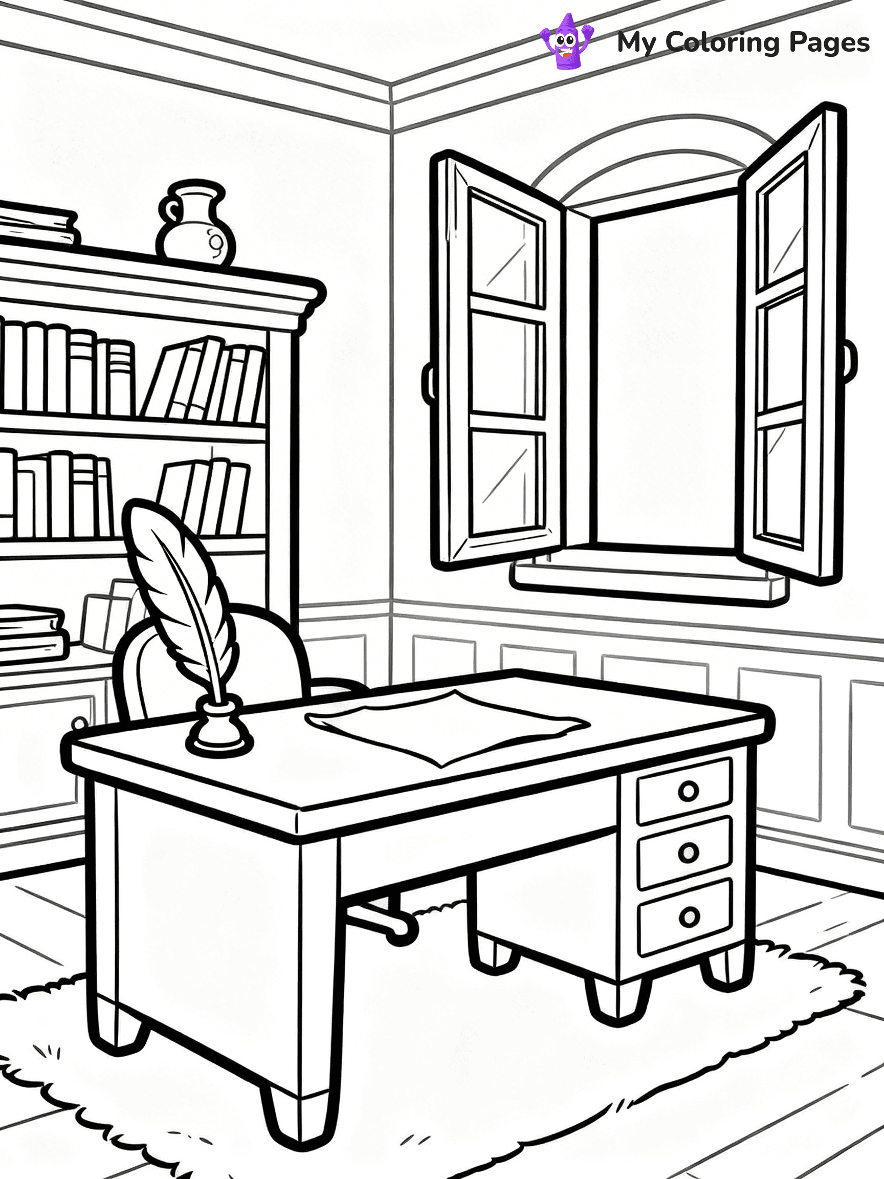 Mansion Coloring Pages - 36