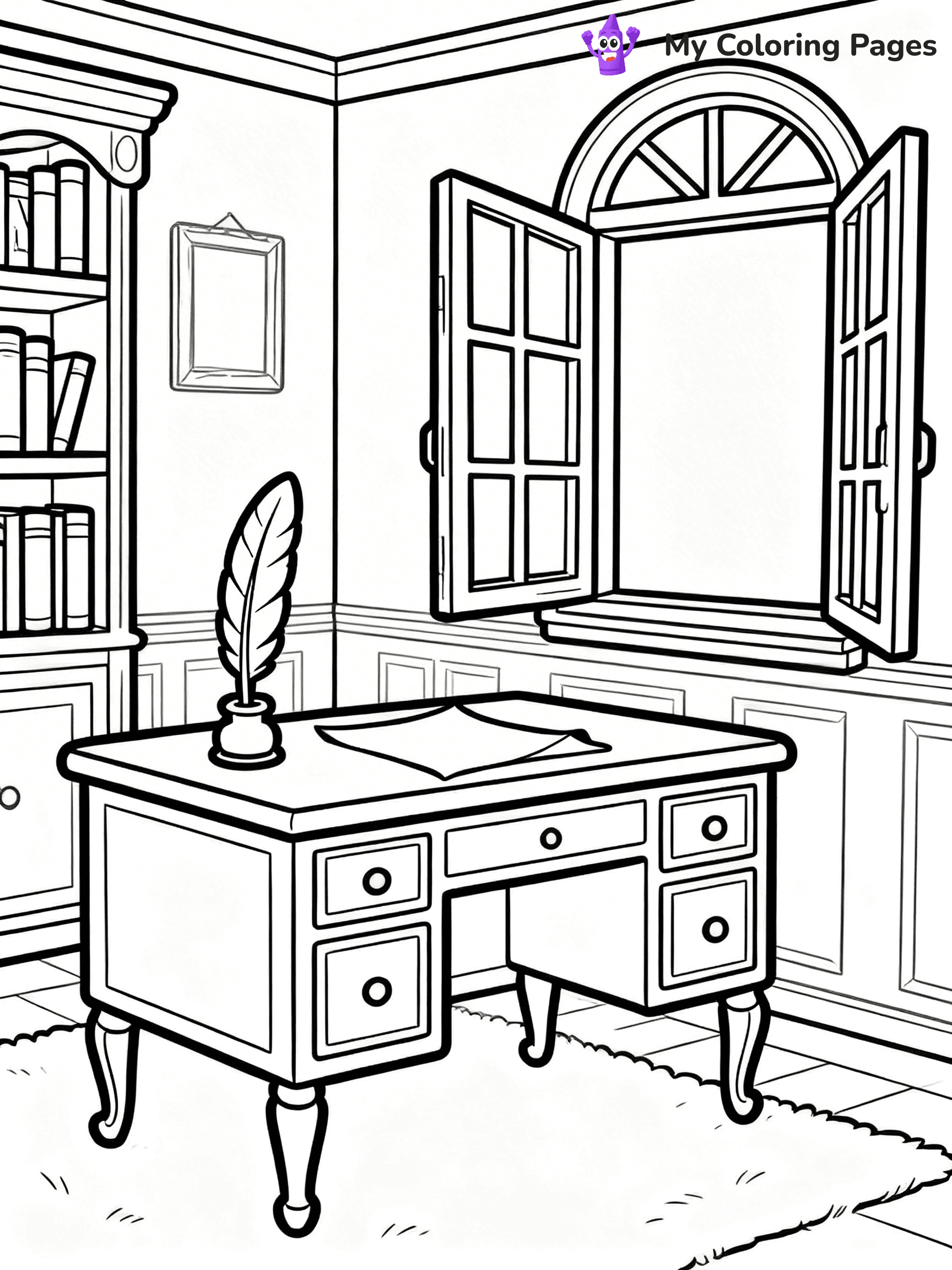 Mansion Coloring Pages - 34