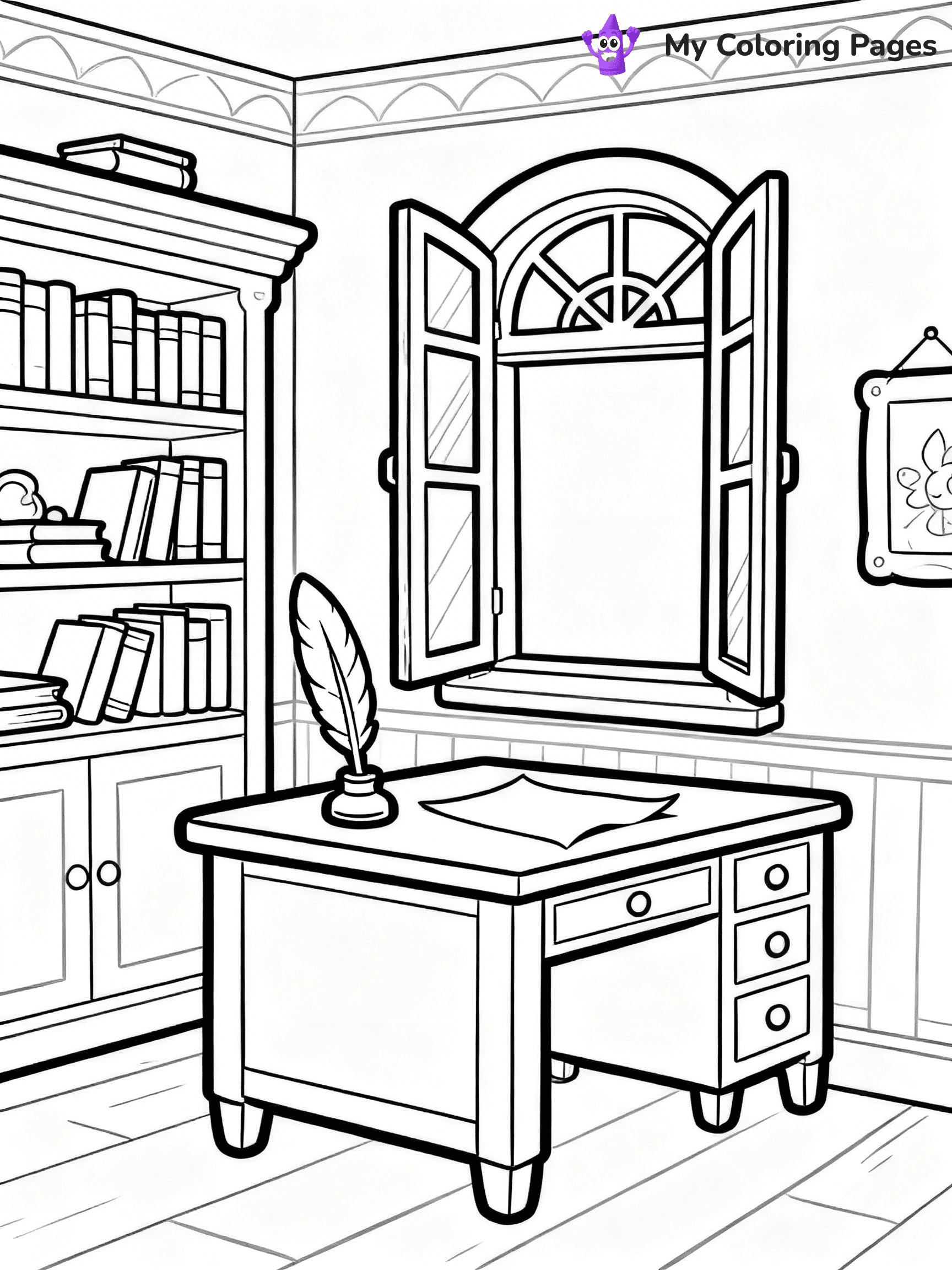 Mansion Coloring Pages - 32