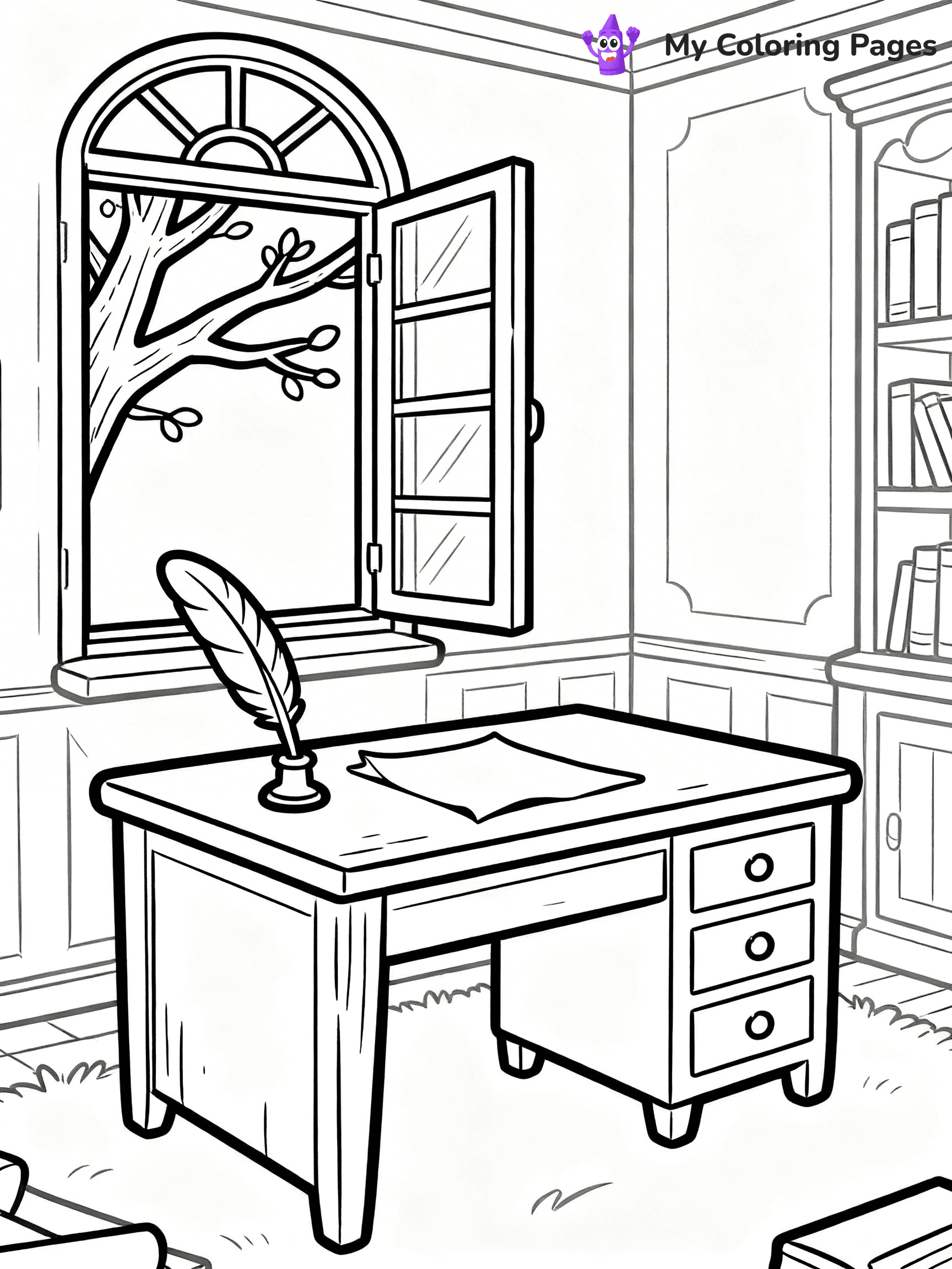 Mansion Coloring Pages - 31