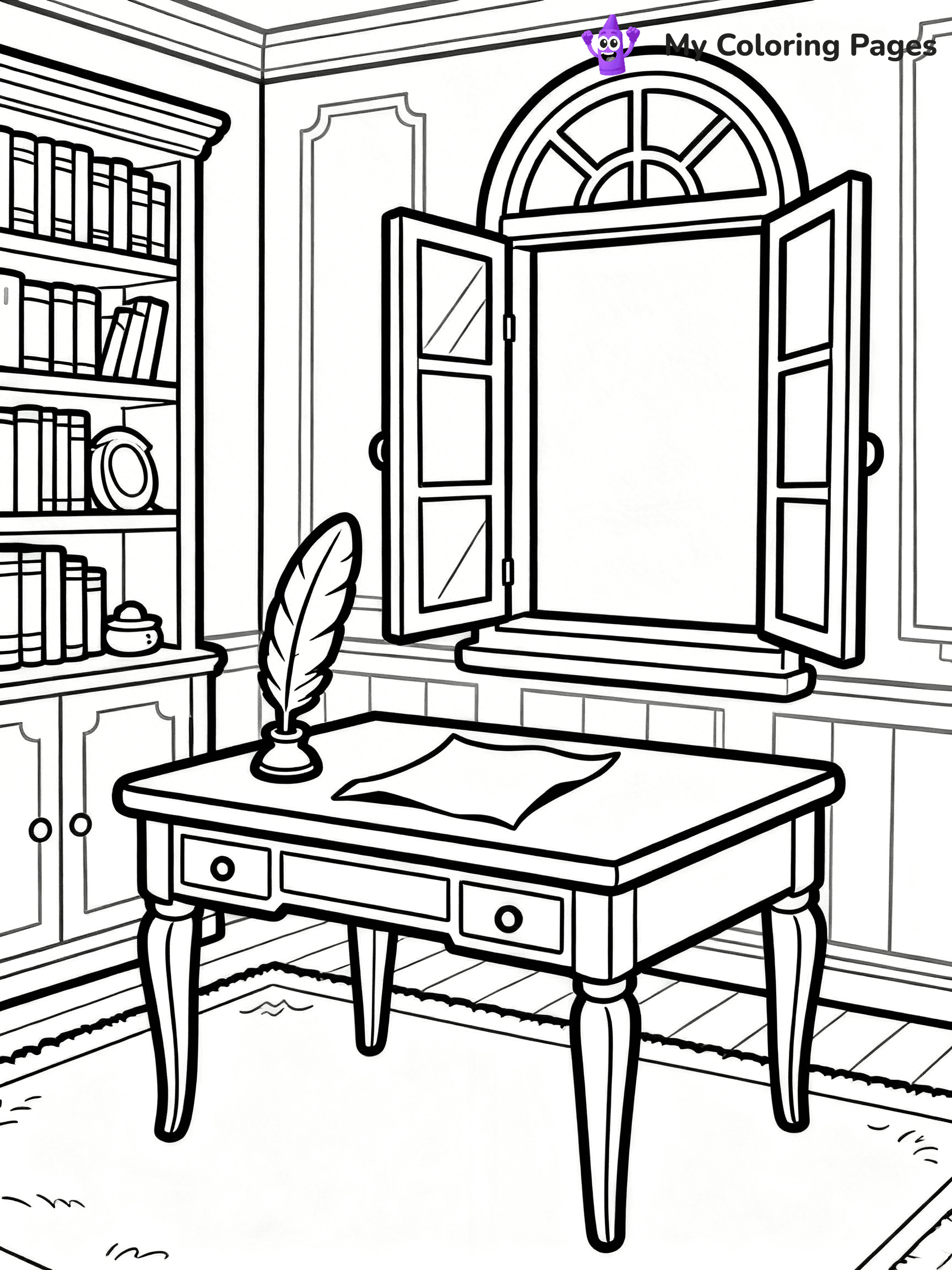 Mansion Coloring Pages - 30