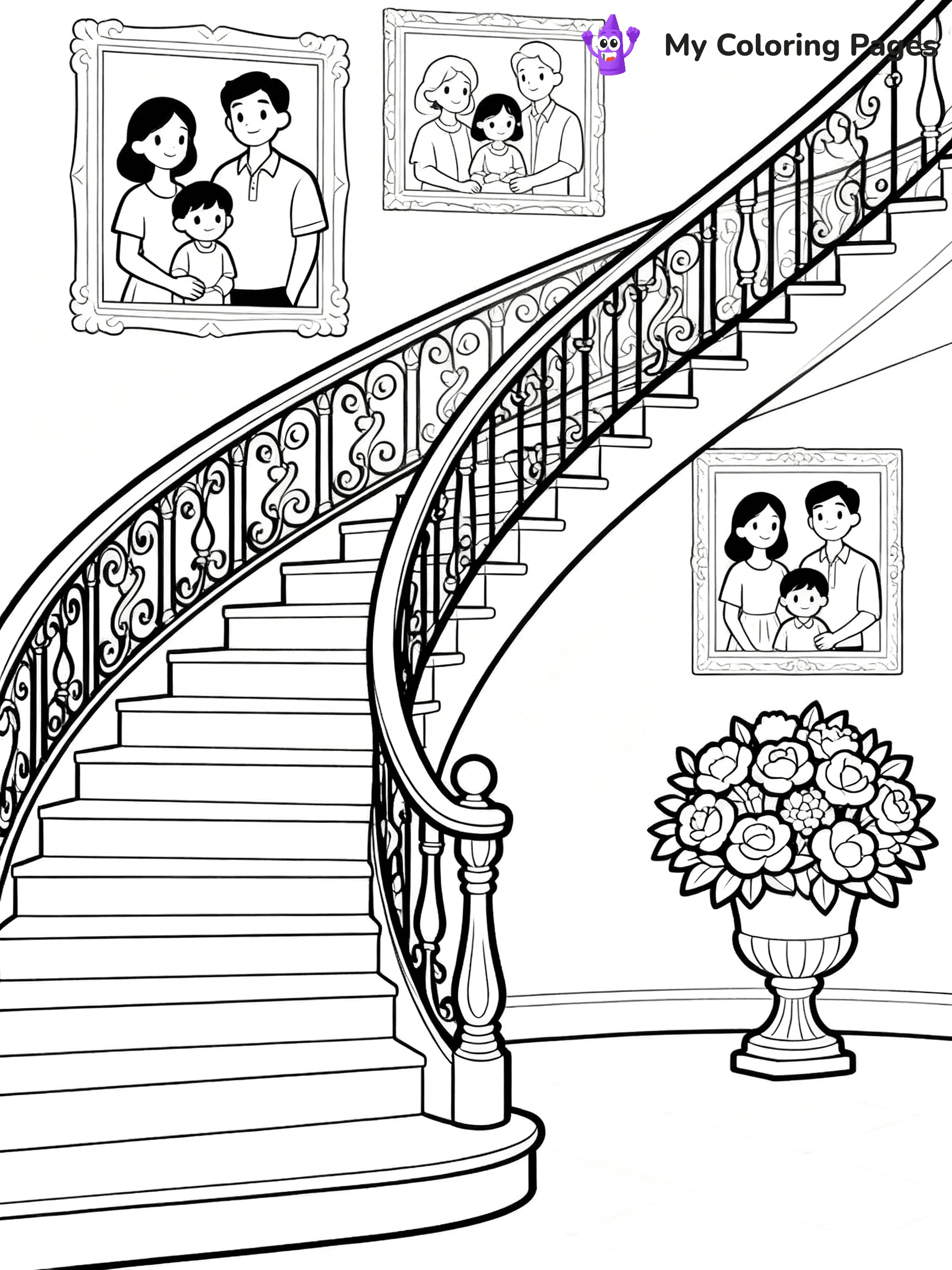 Mansion Coloring Pages - 29