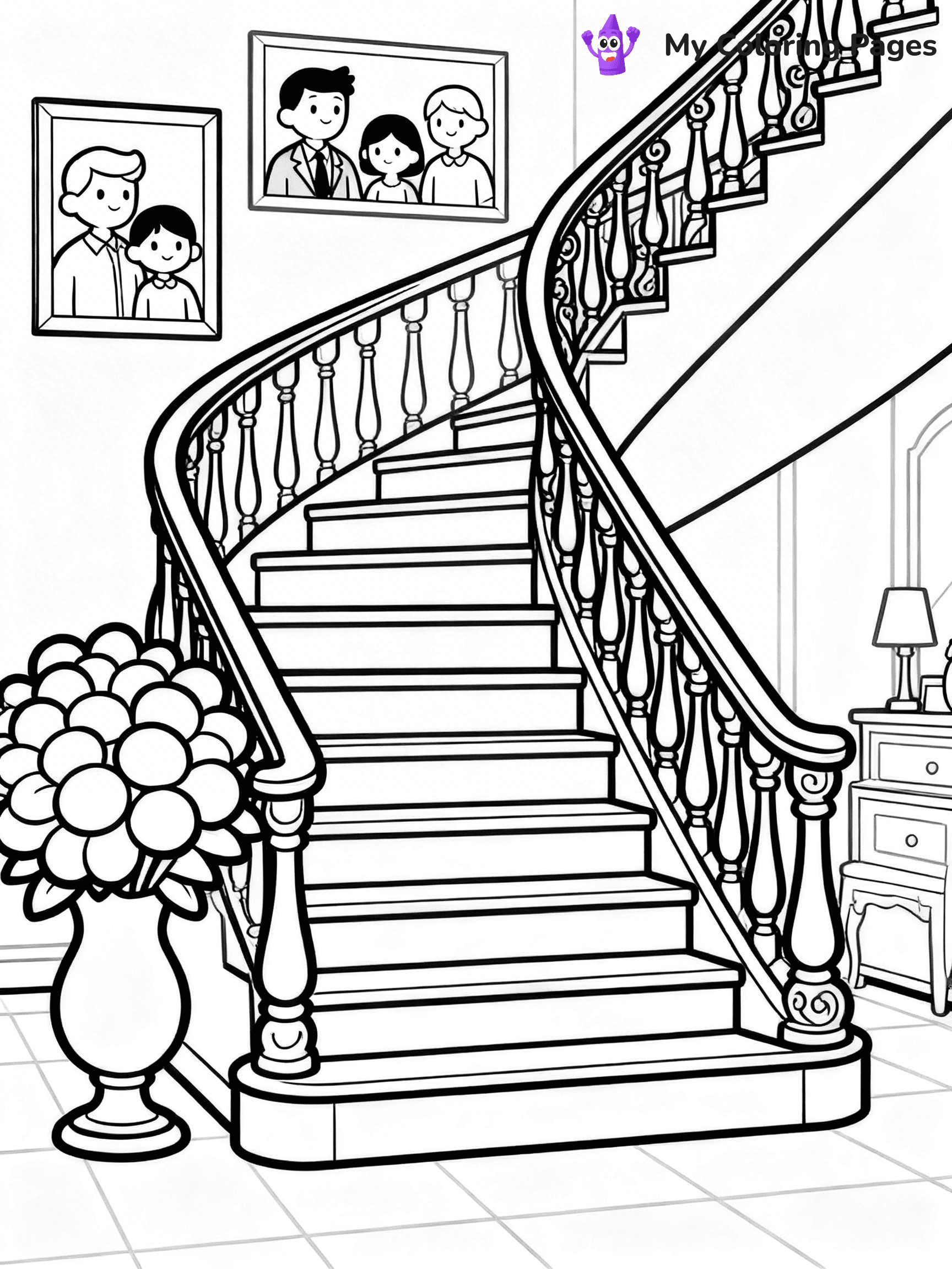 Mansion Coloring Pages - 27