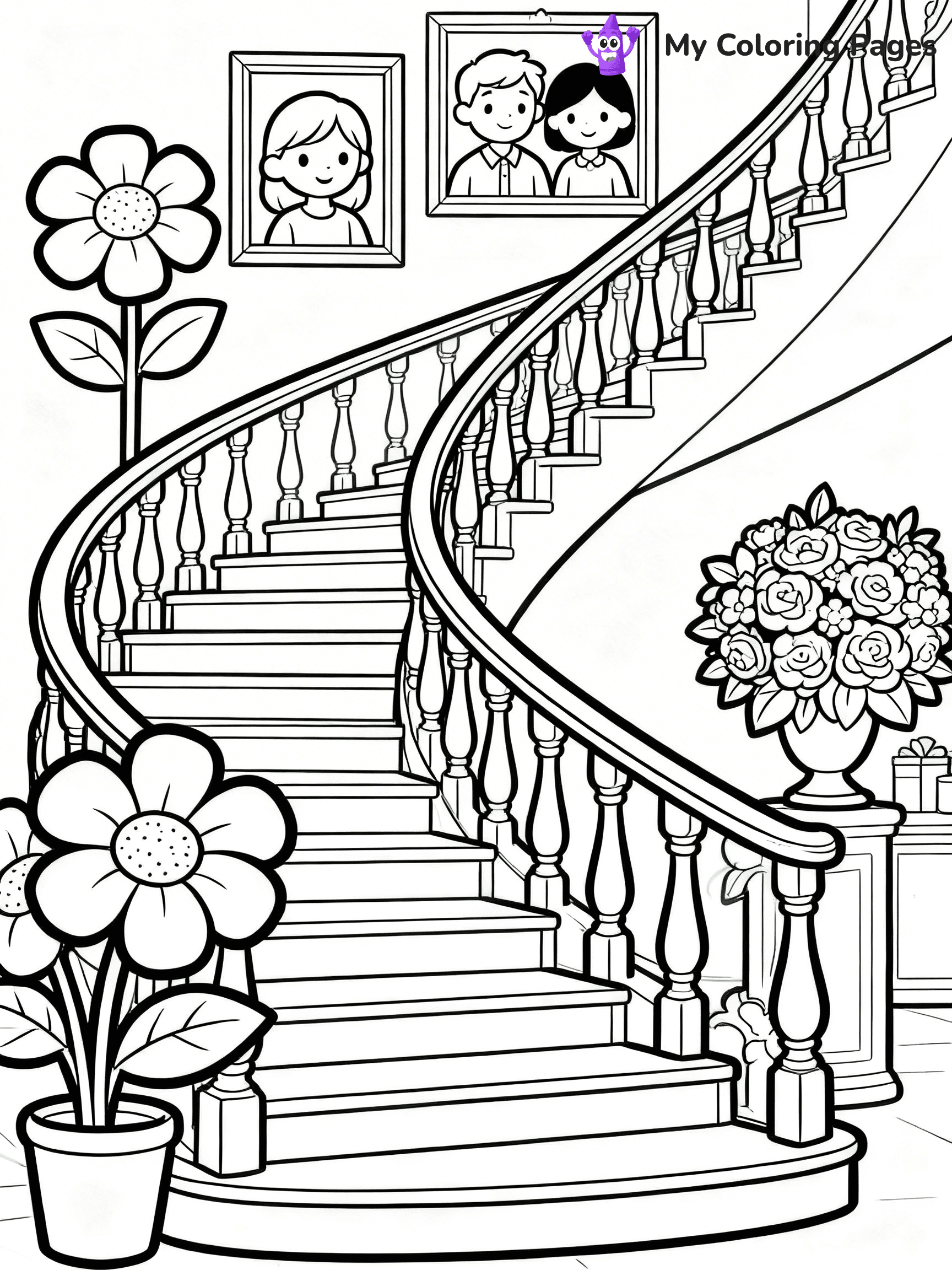 Mansion Coloring Pages - 25