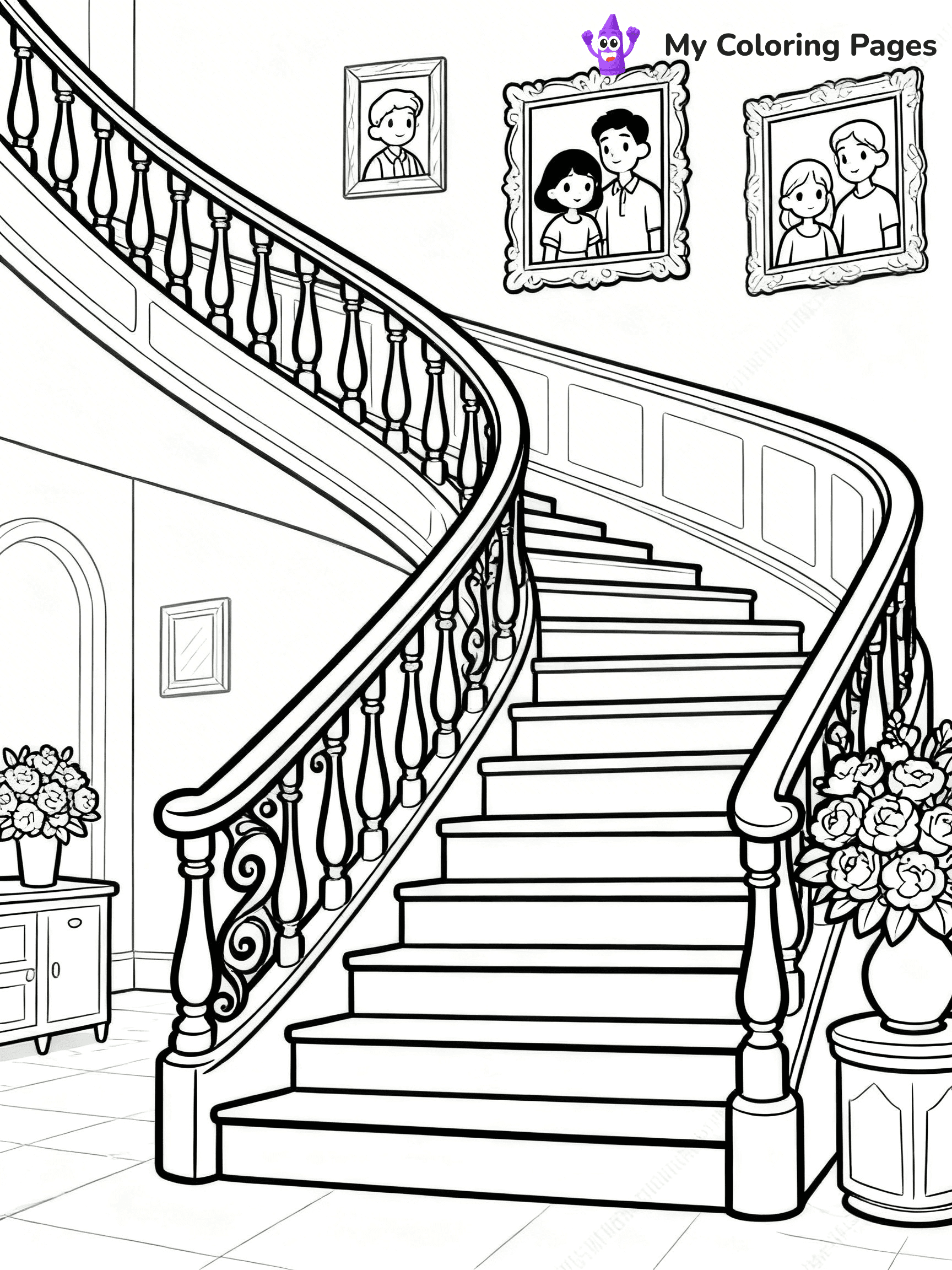 Mansion Coloring Pages - 24