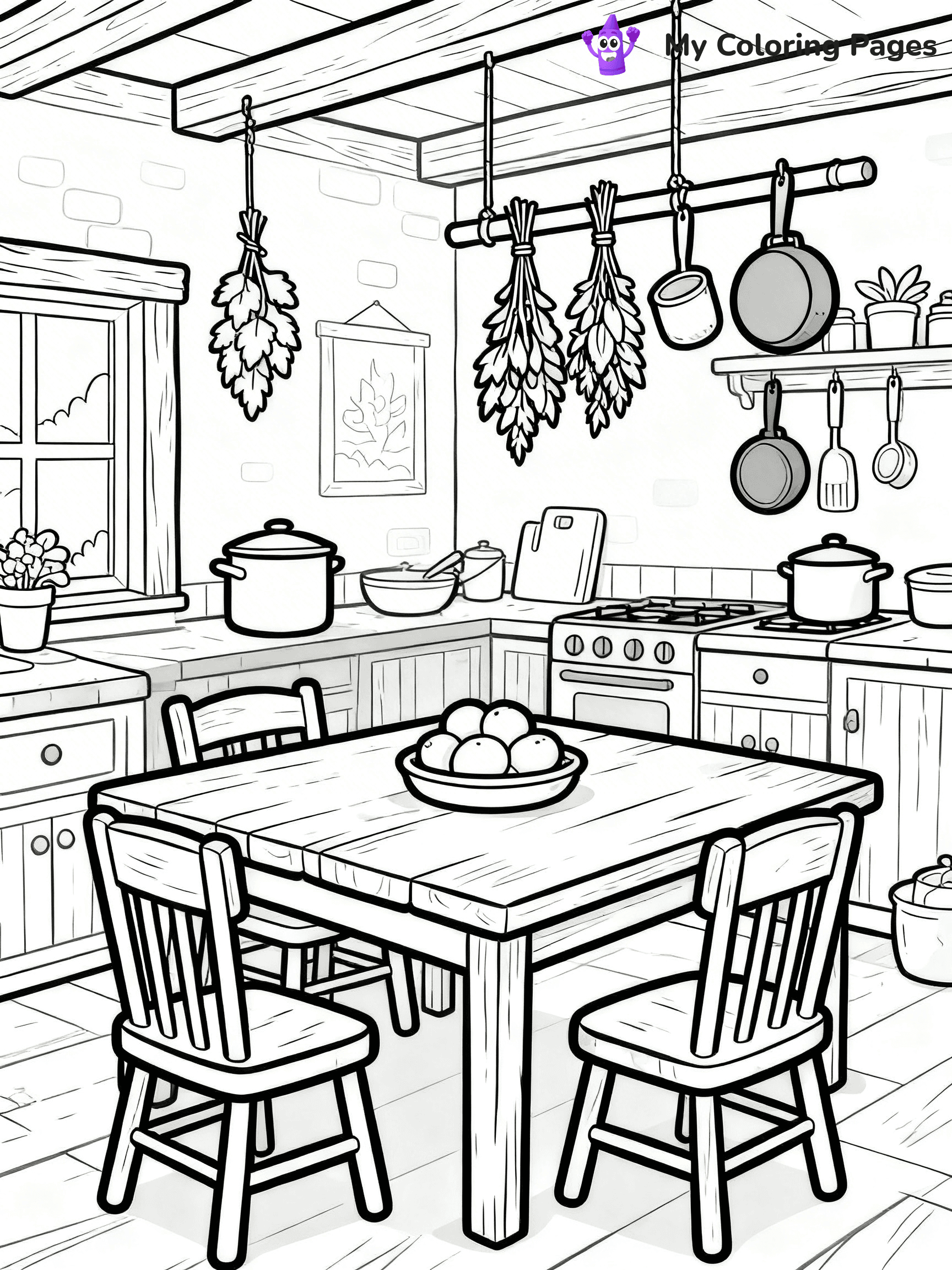 Mansion Coloring Pages - 22