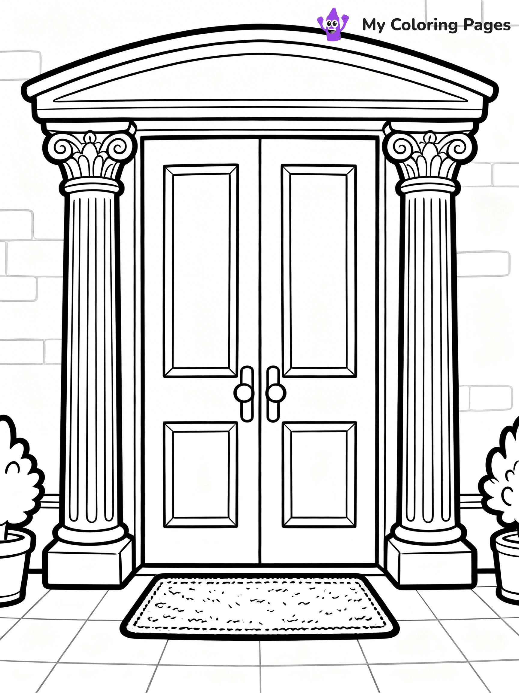 Mansion Coloring Pages - 10