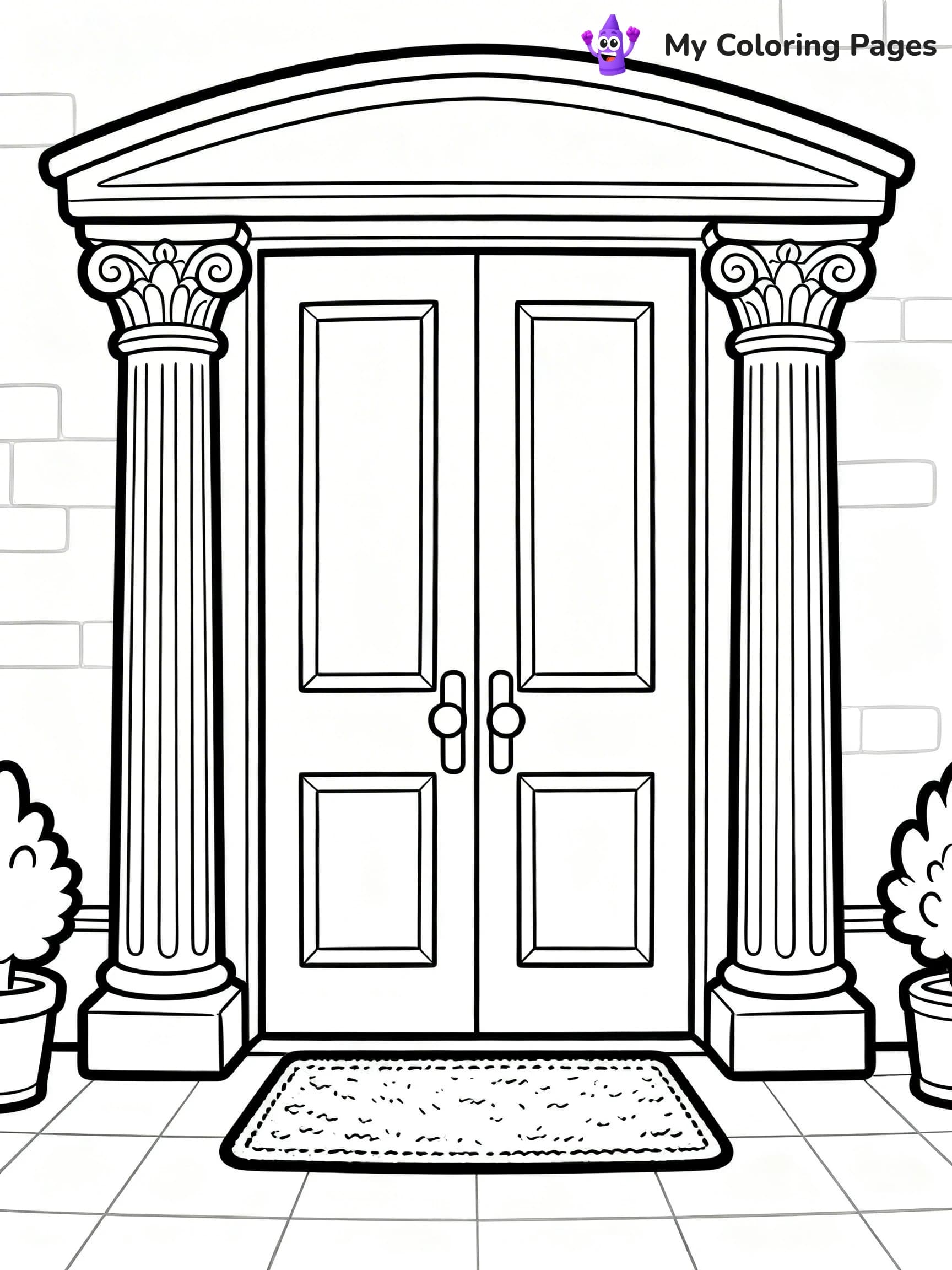 Mansion Coloring Pages - 10