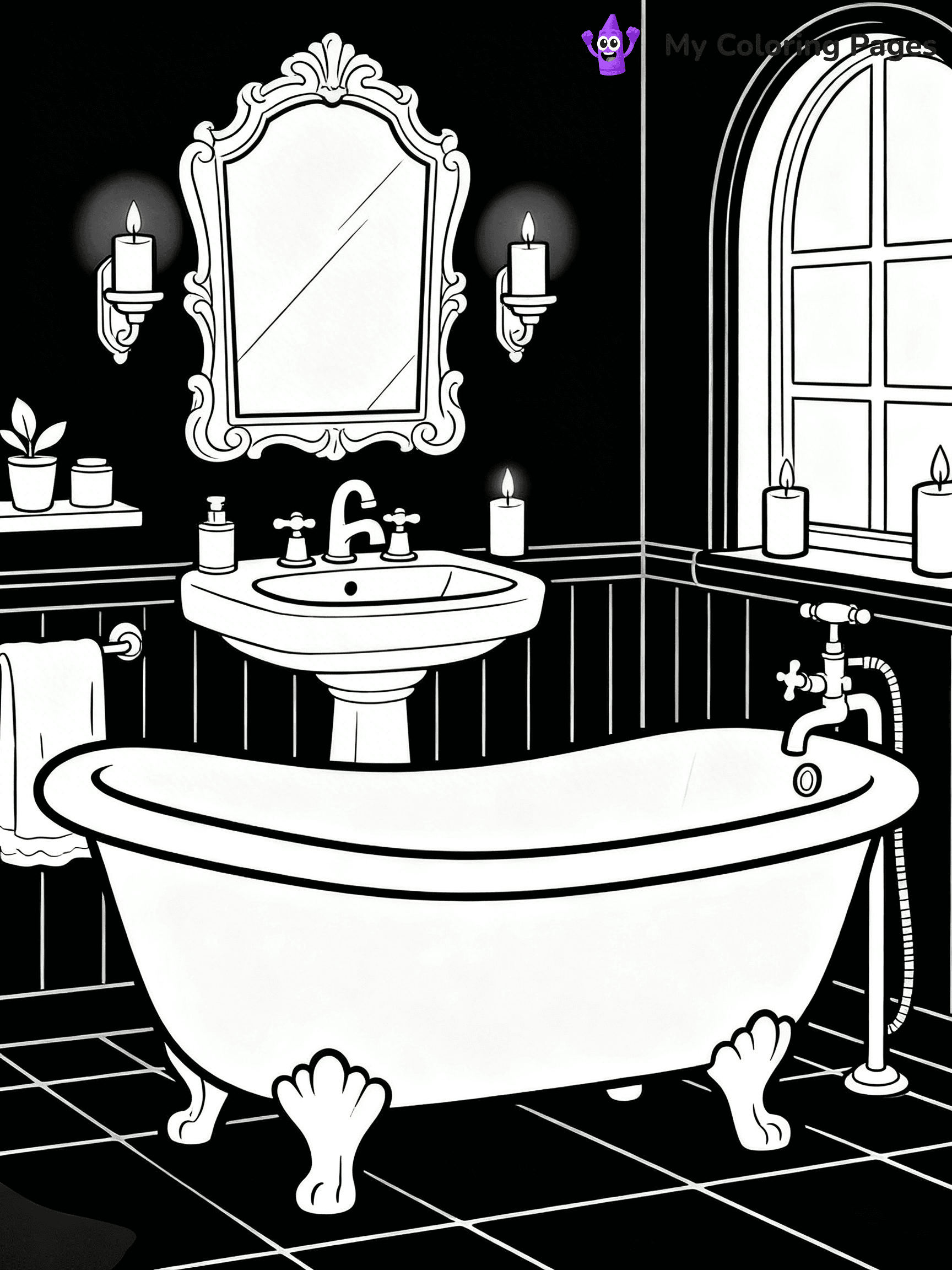 Mansion Coloring Pages - 2