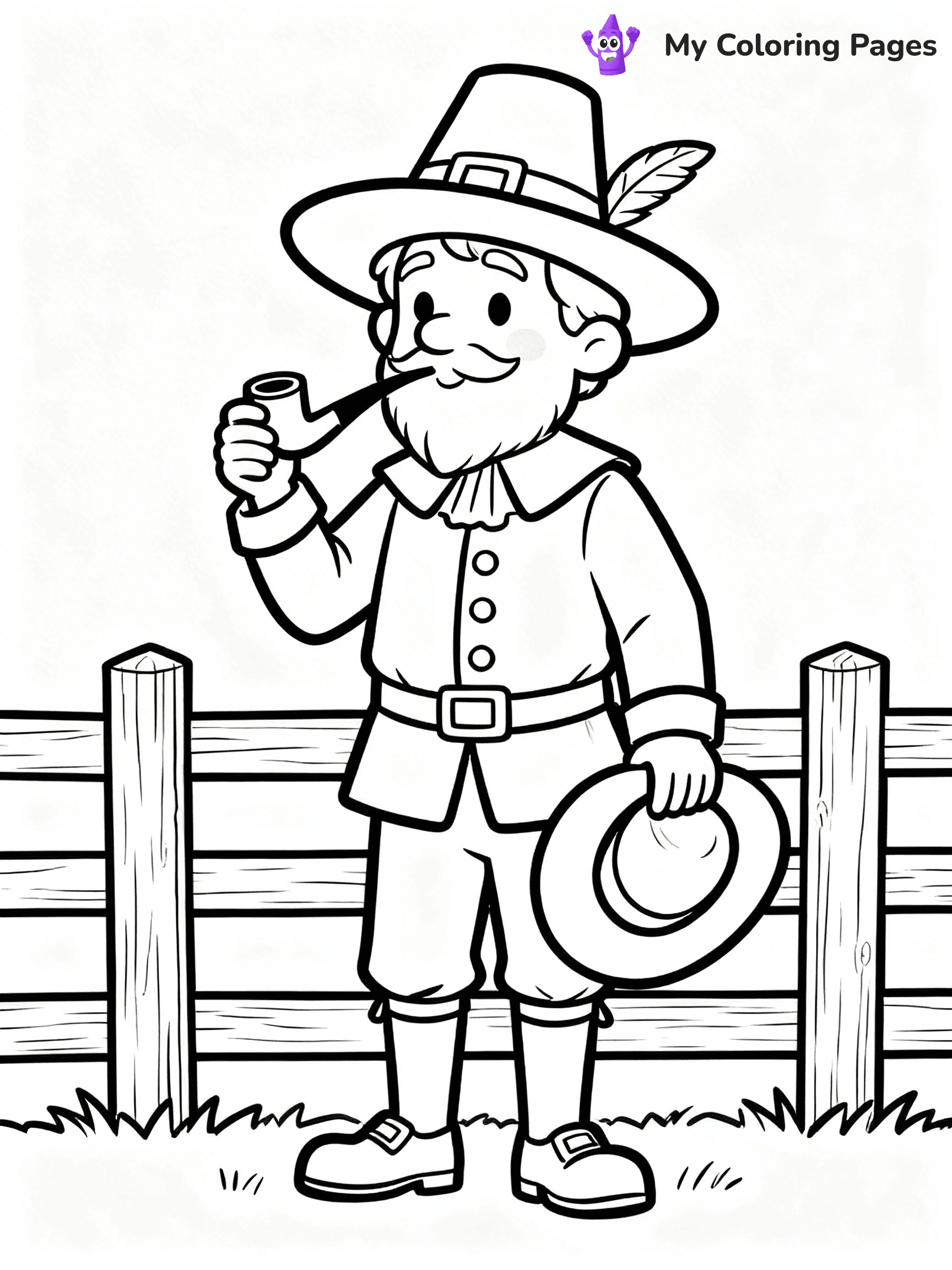 Pilgrim Coloring Pages - 29