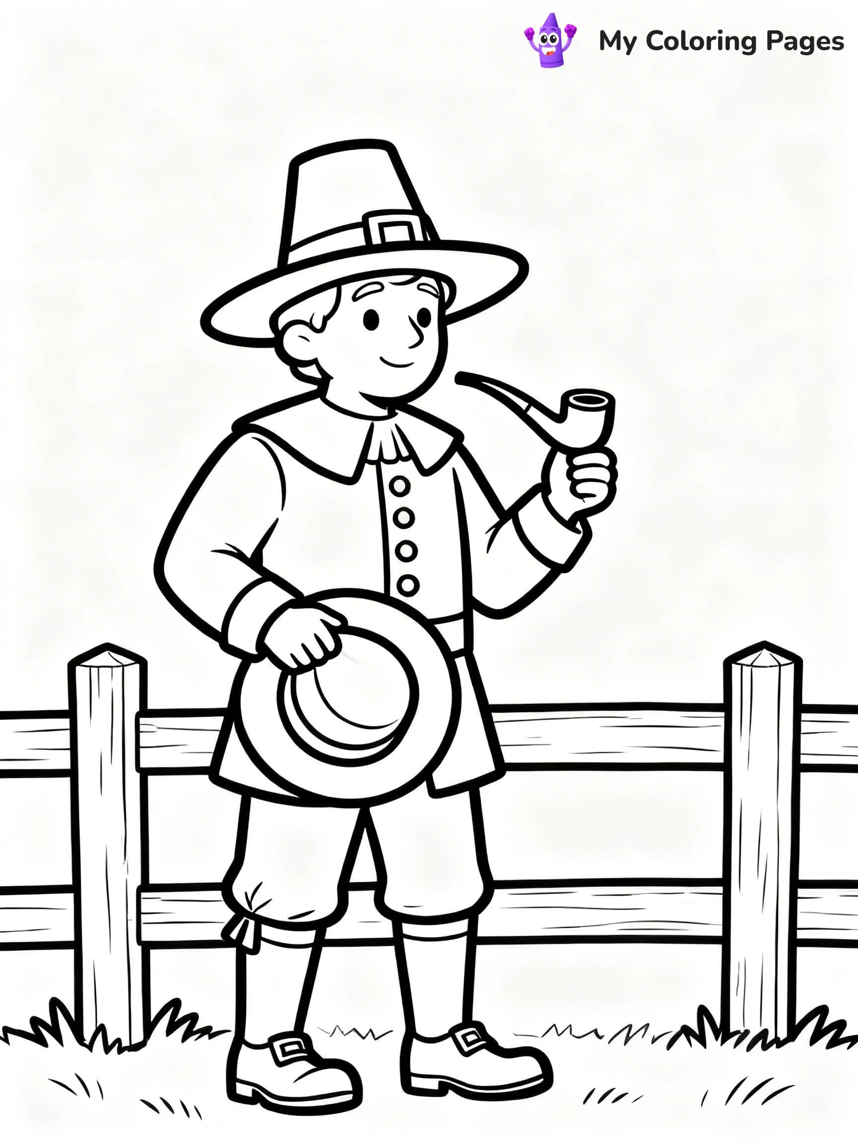 Pilgrim Coloring Pages - 24