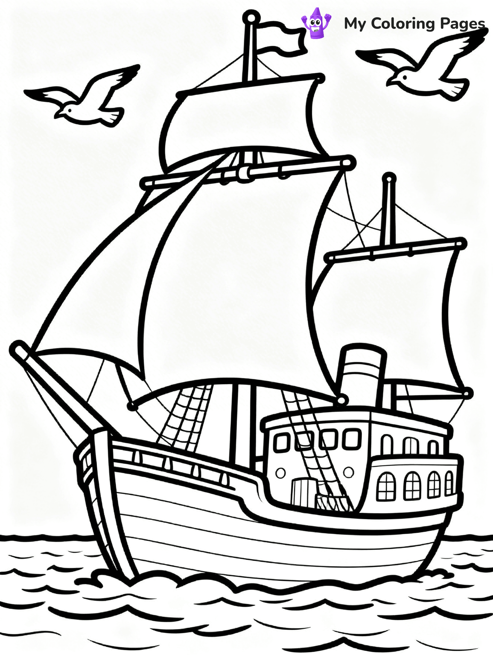 Pilgrim Coloring Pages - 19