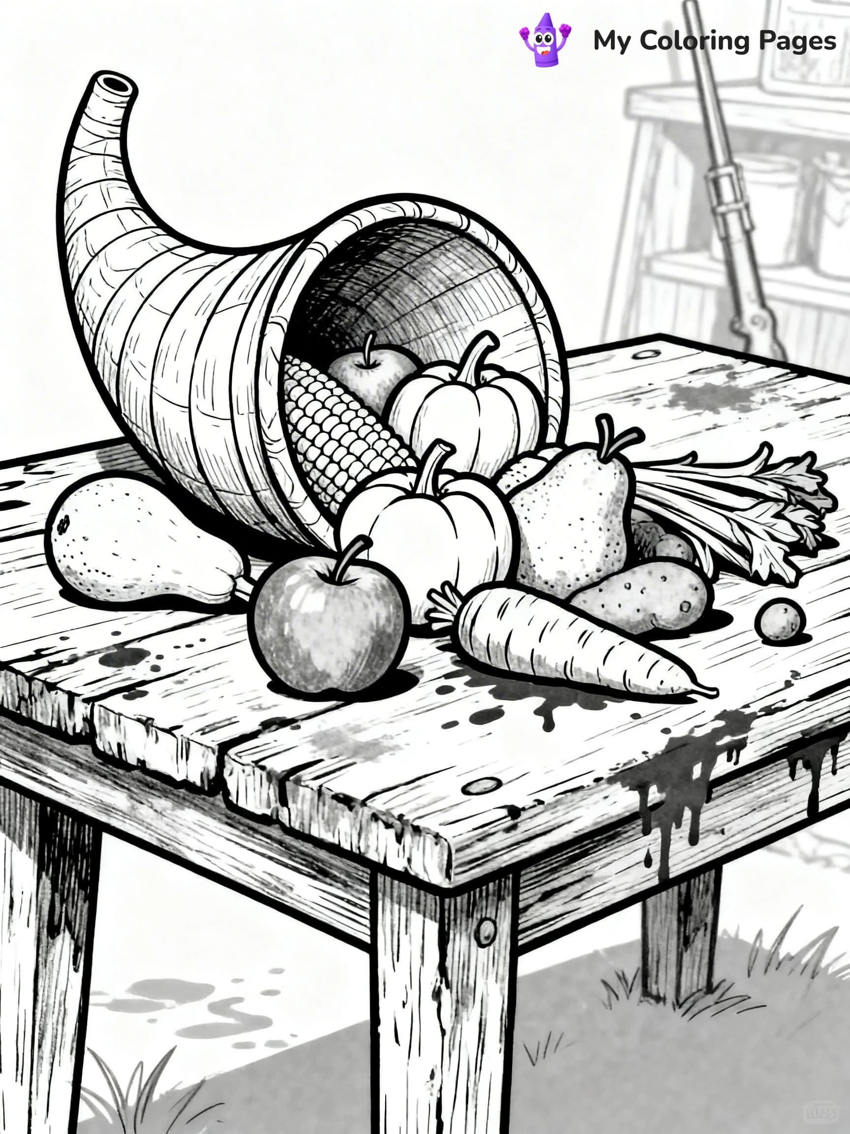 Pilgrim Coloring Pages - 11