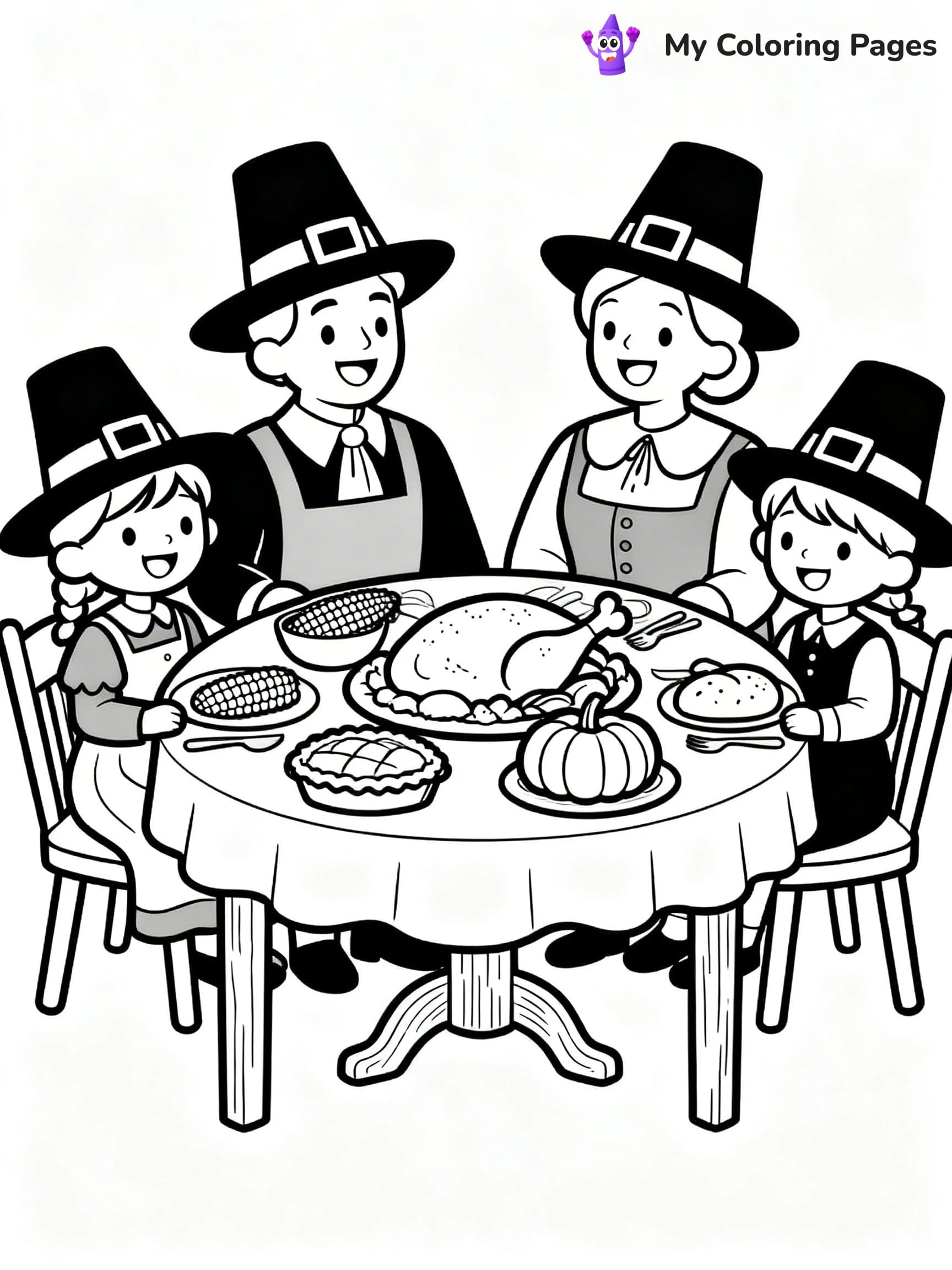 Pilgrim Coloring Pages - 5
