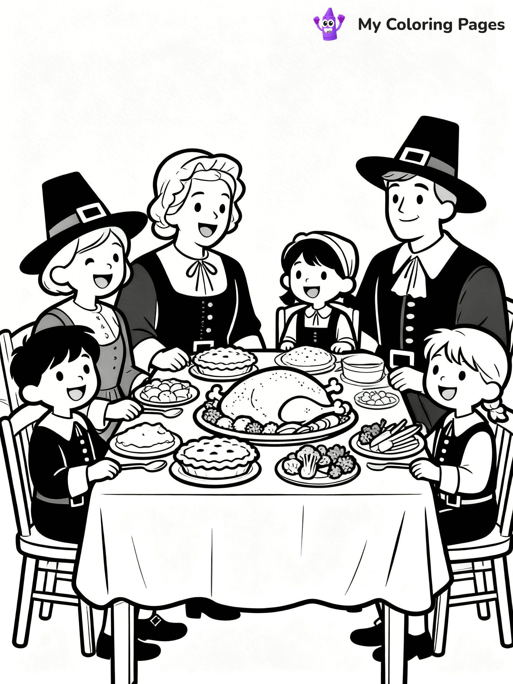 Pilgrim Coloring Pages - 3