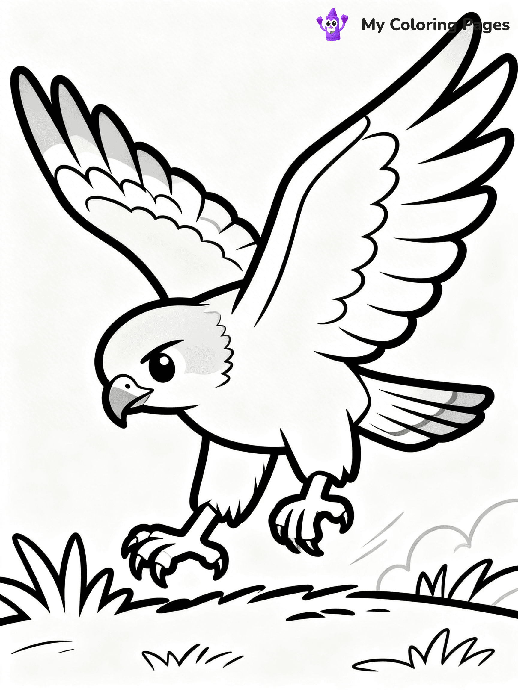 Hawk Coloring Pages - 24