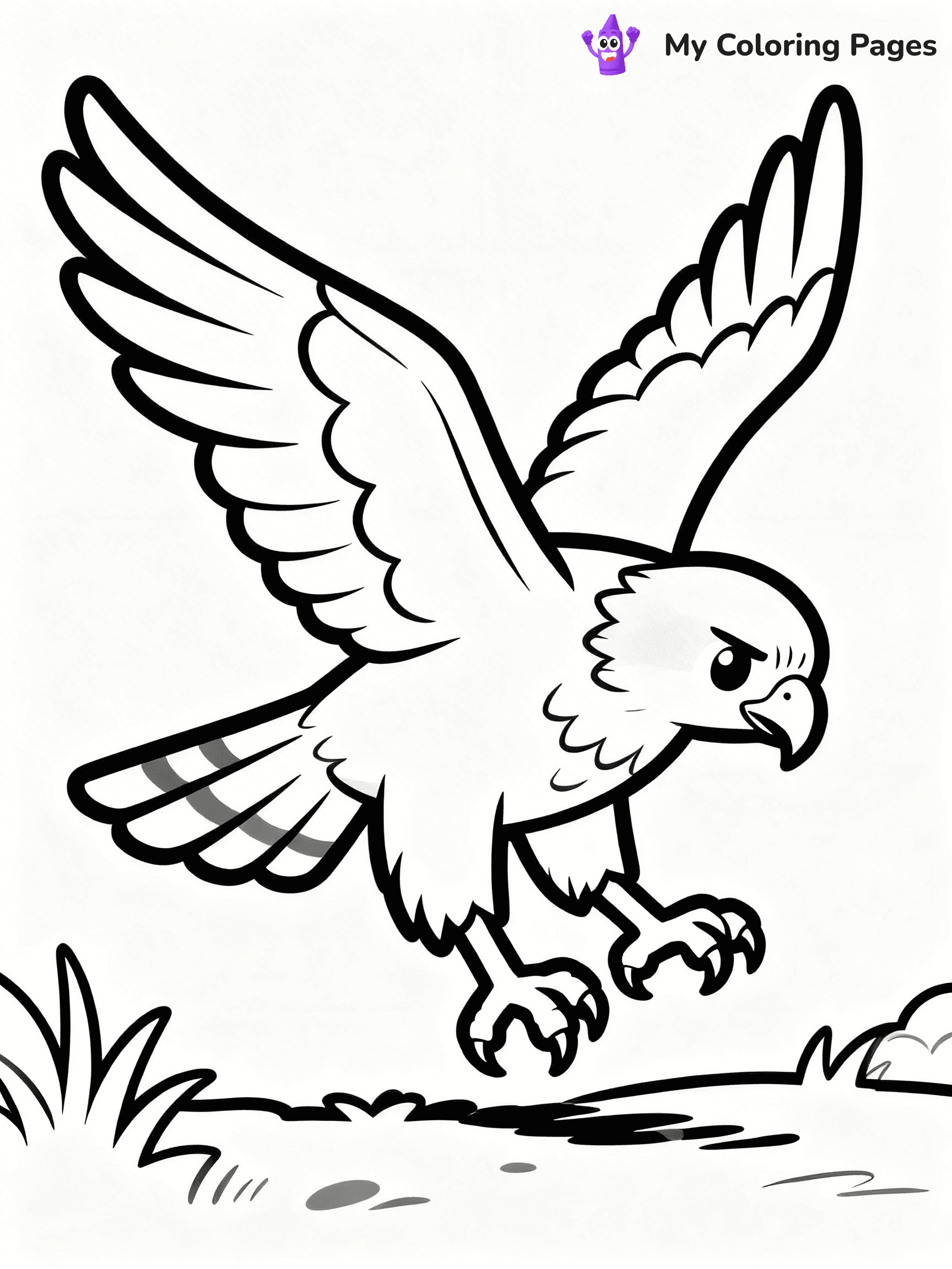 Hawk Coloring Pages - 22