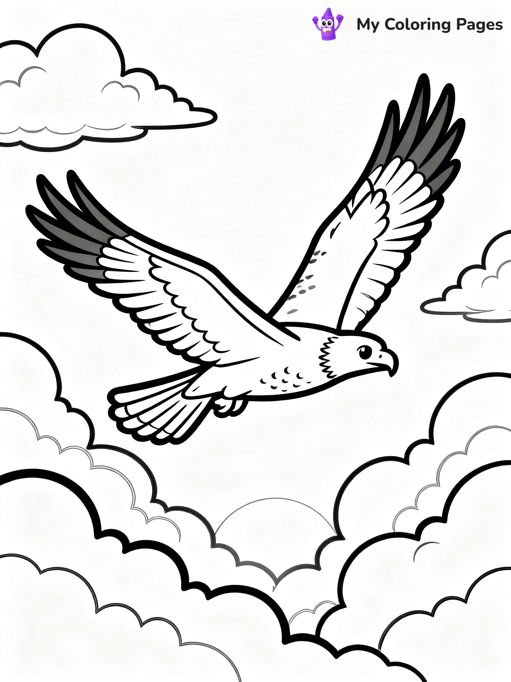 Hawk Coloring Pages - 14