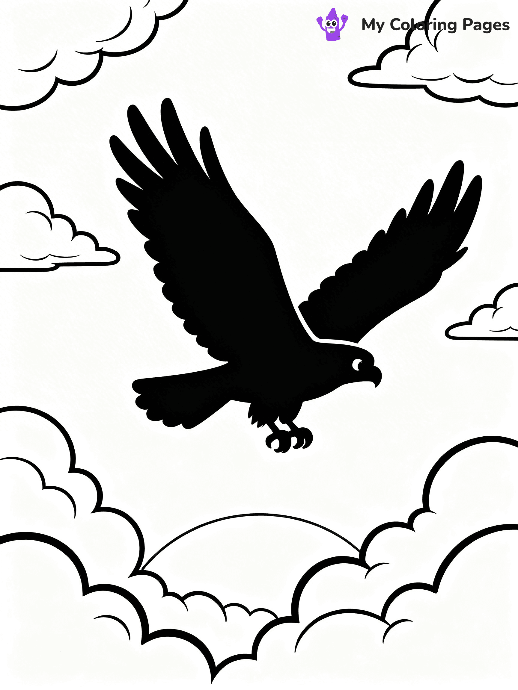 Hawk Coloring Pages - 10