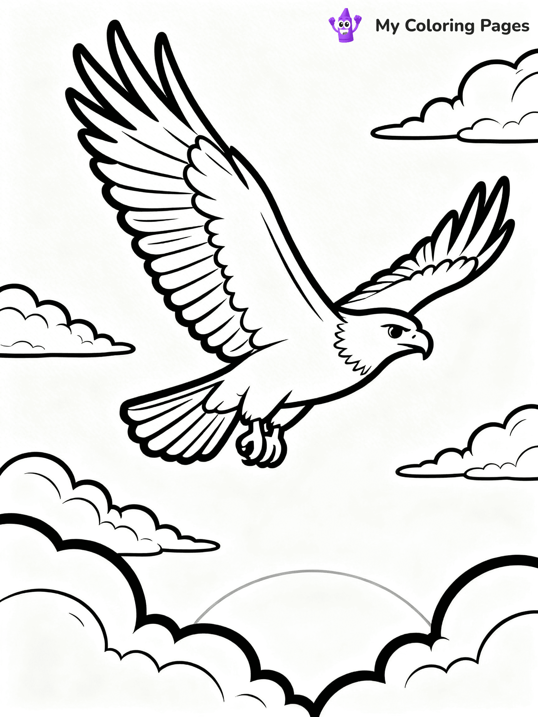 Hawk Coloring Pages - 8