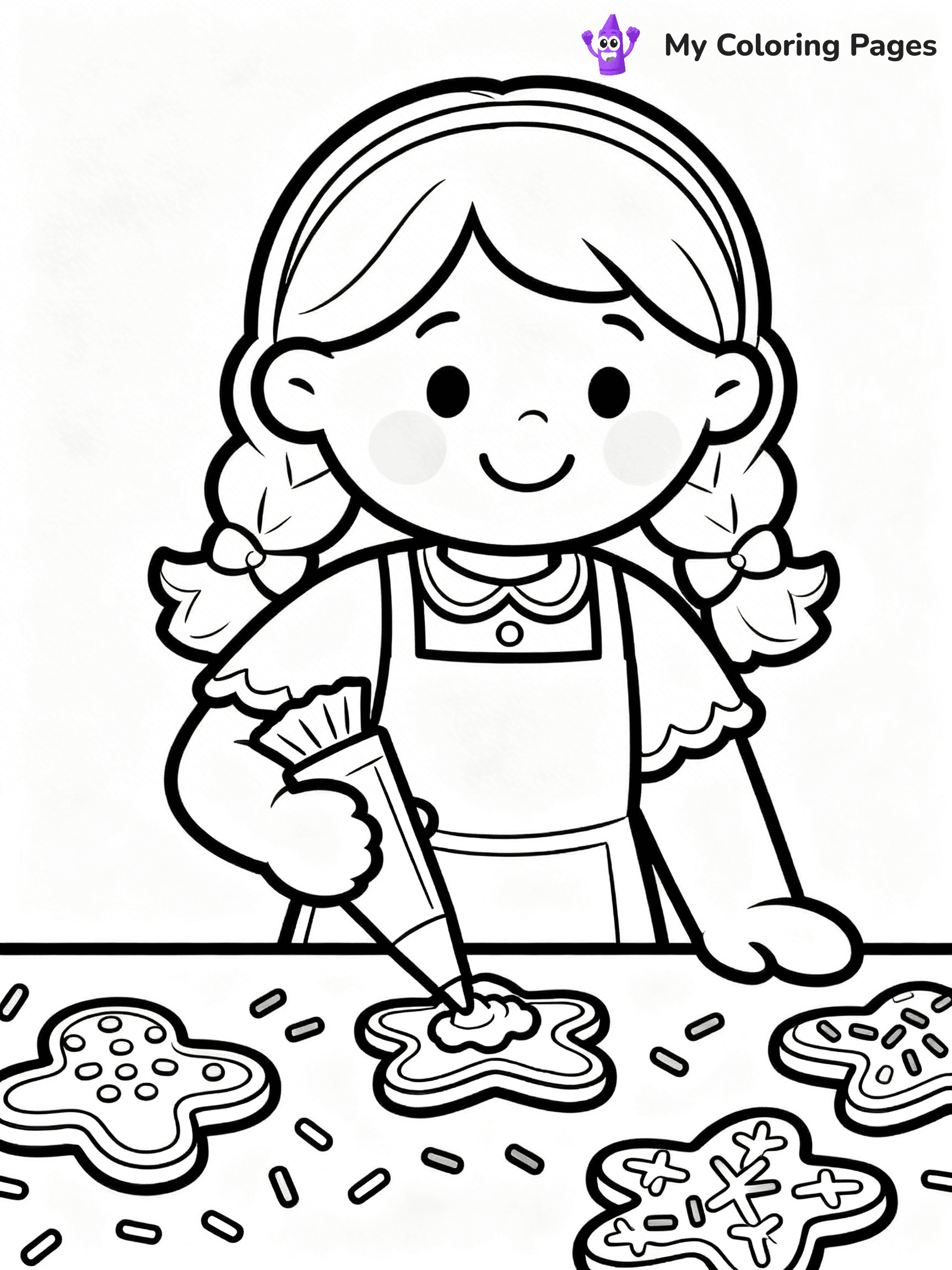Gingerbread Girl Coloring Pages - 23