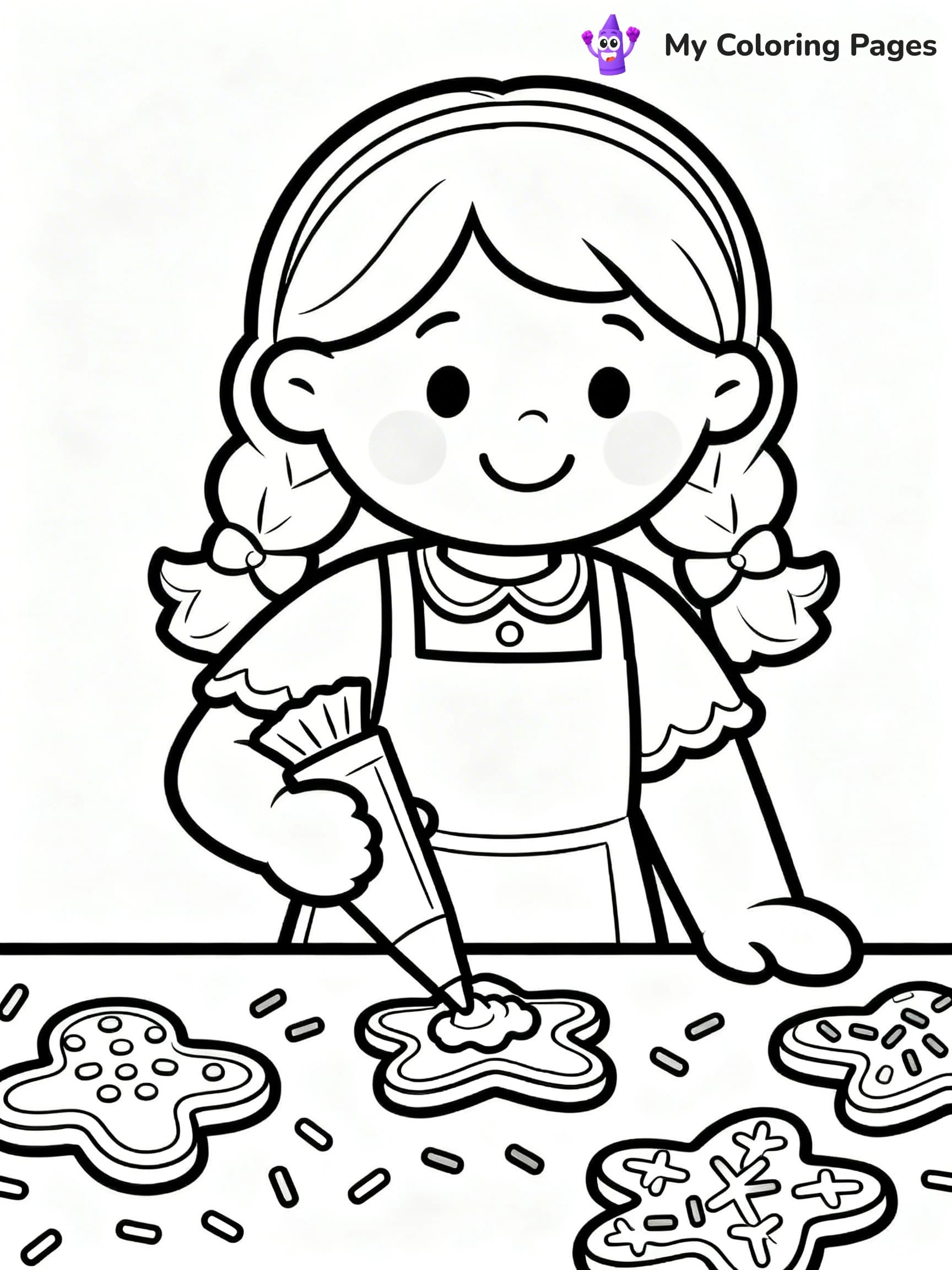Gingerbread Girl Coloring Pages - 23