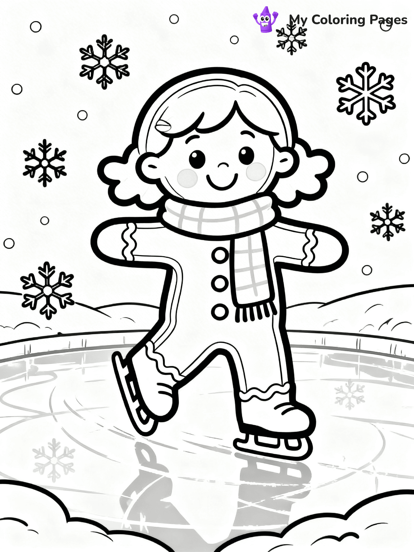 Gingerbread Girl Coloring Pages - 14