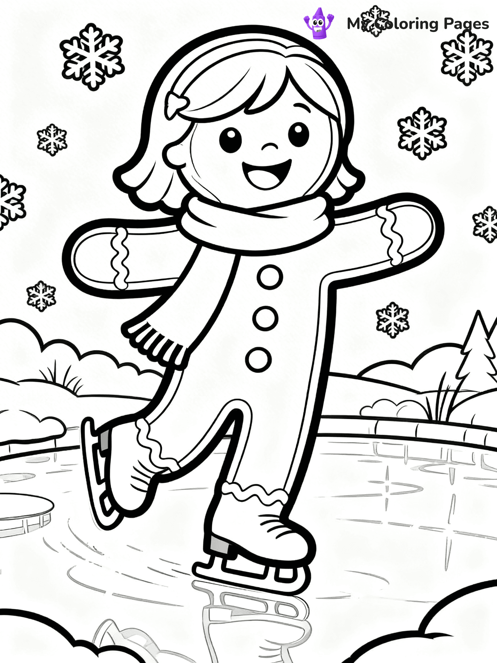 Gingerbread Girl Coloring Pages - 13