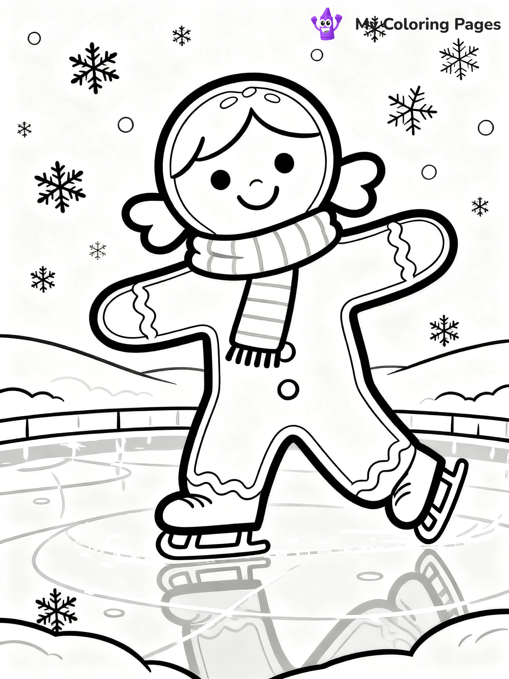 Gingerbread Girl Coloring Pages - 11