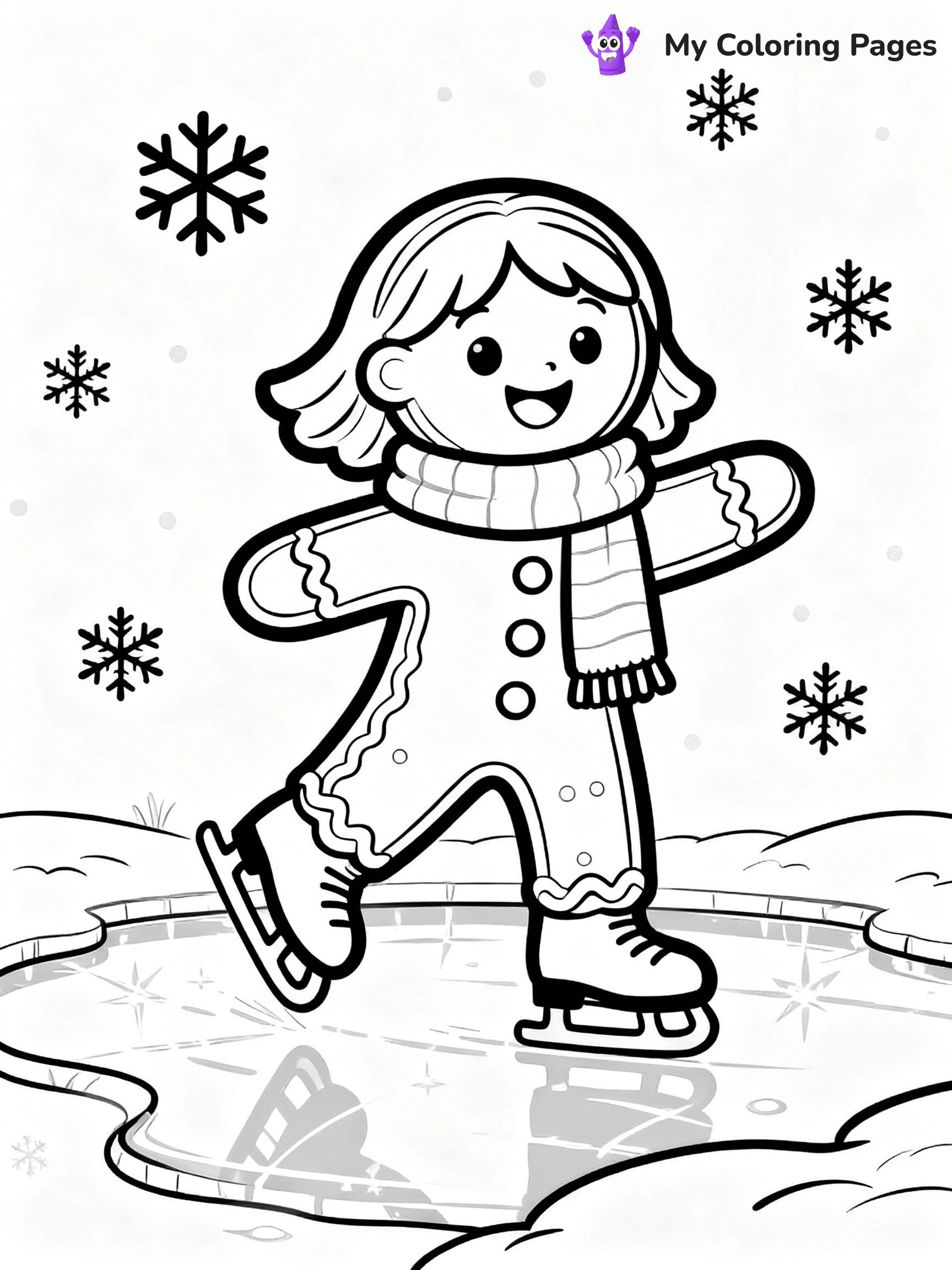 Gingerbread Girl Coloring Pages - 9
