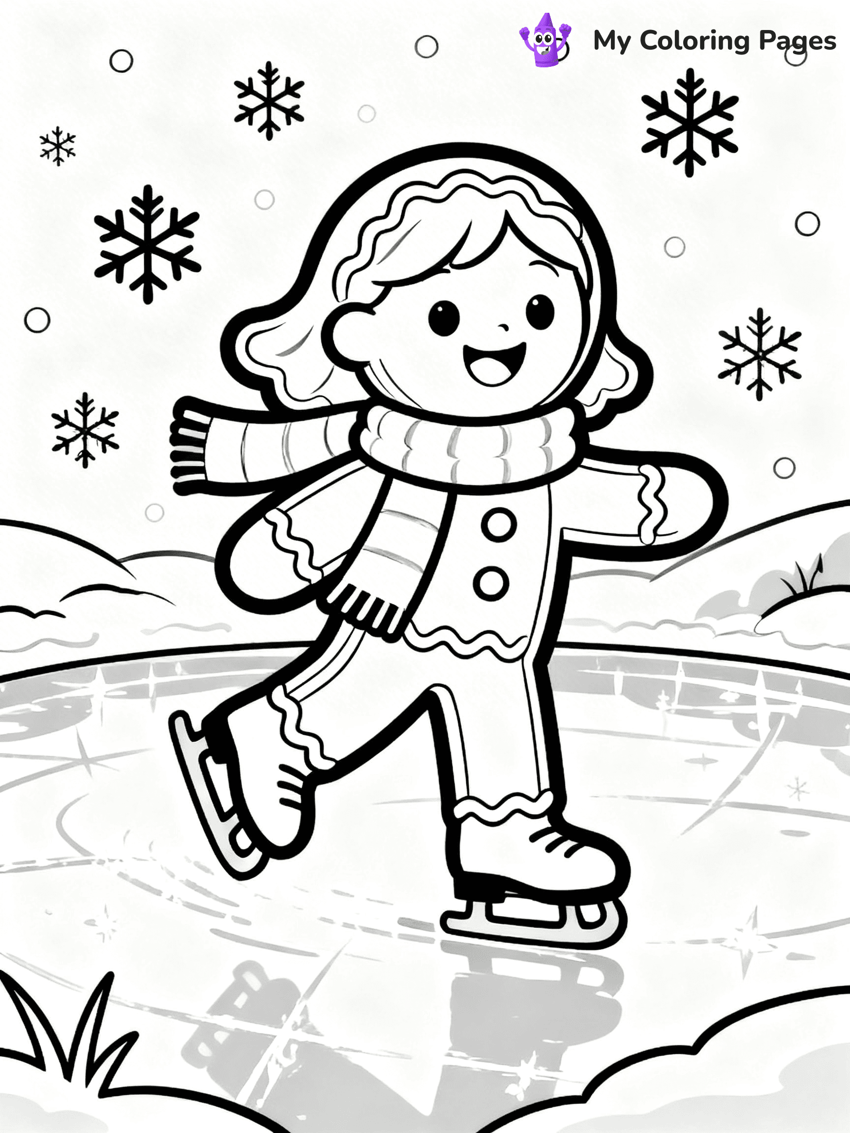 Gingerbread Girl Coloring Pages - 8