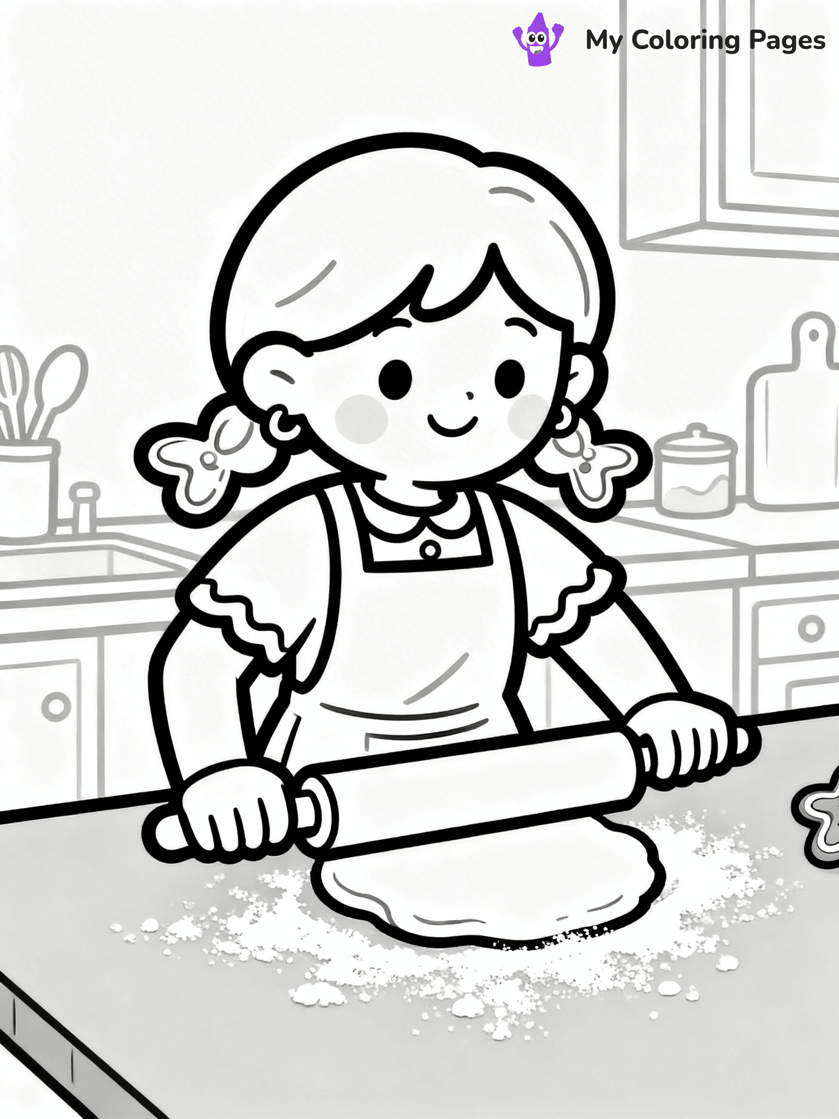 Gingerbread Girl Coloring Pages - 6