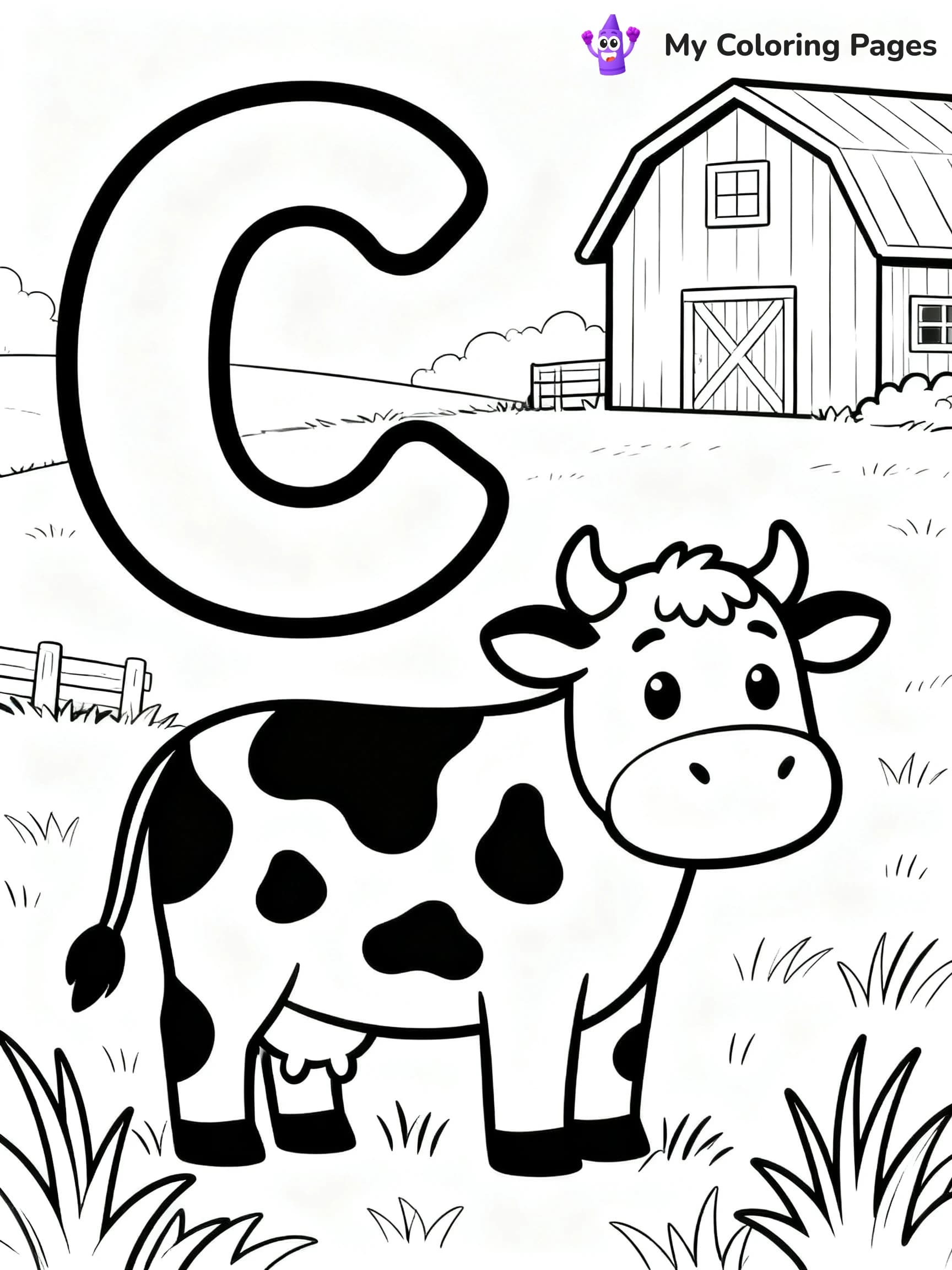 Letter C Coloring Pages - 1