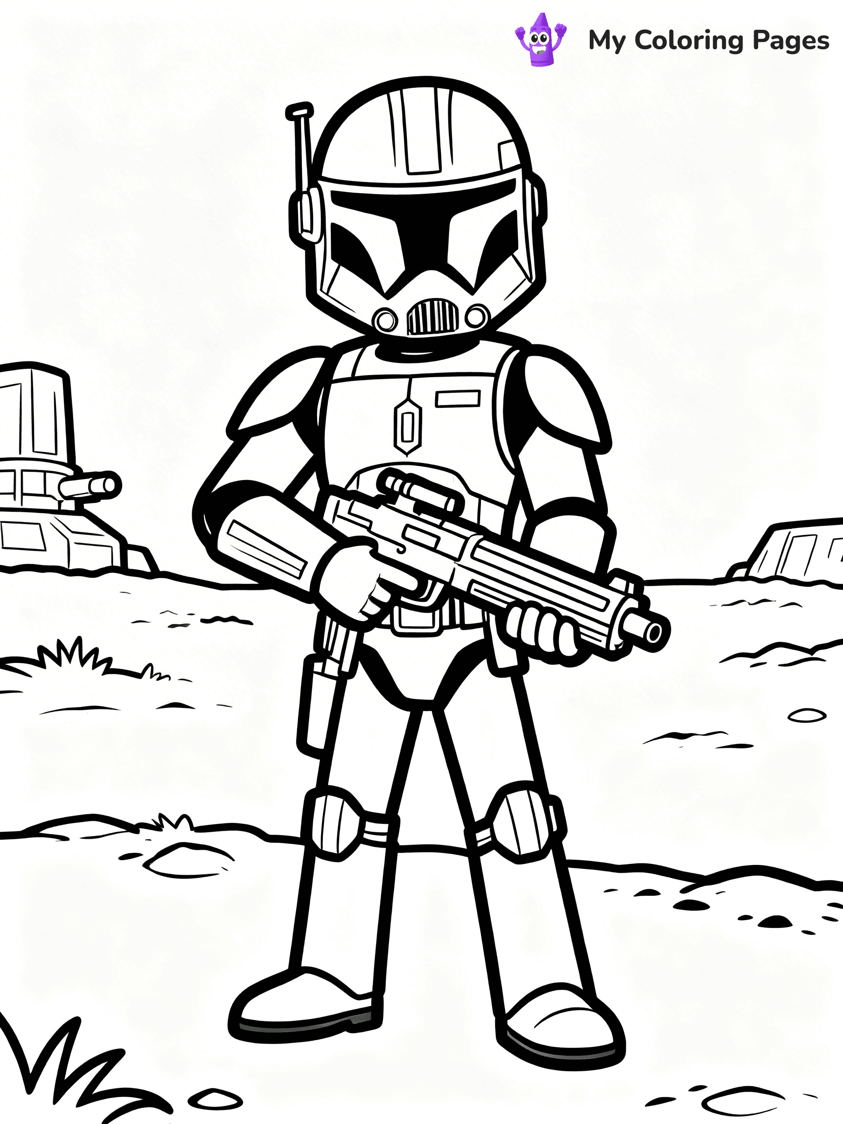 Clone Trooper Coloring Pages - 18