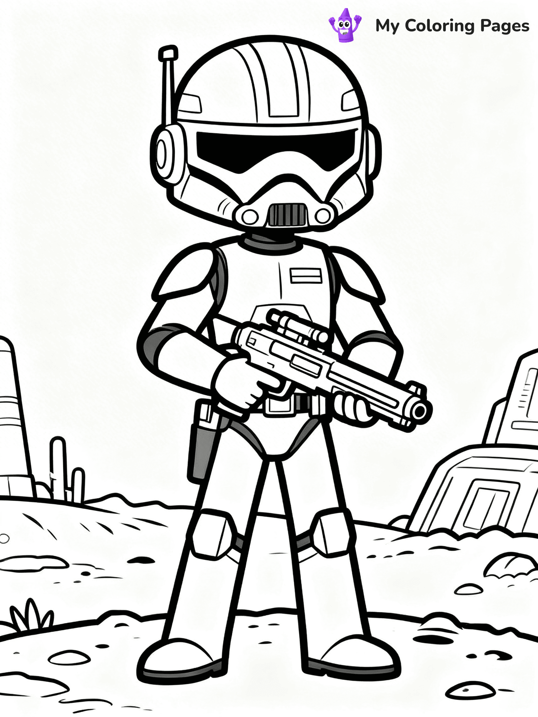 Clone Trooper Coloring Pages - 17