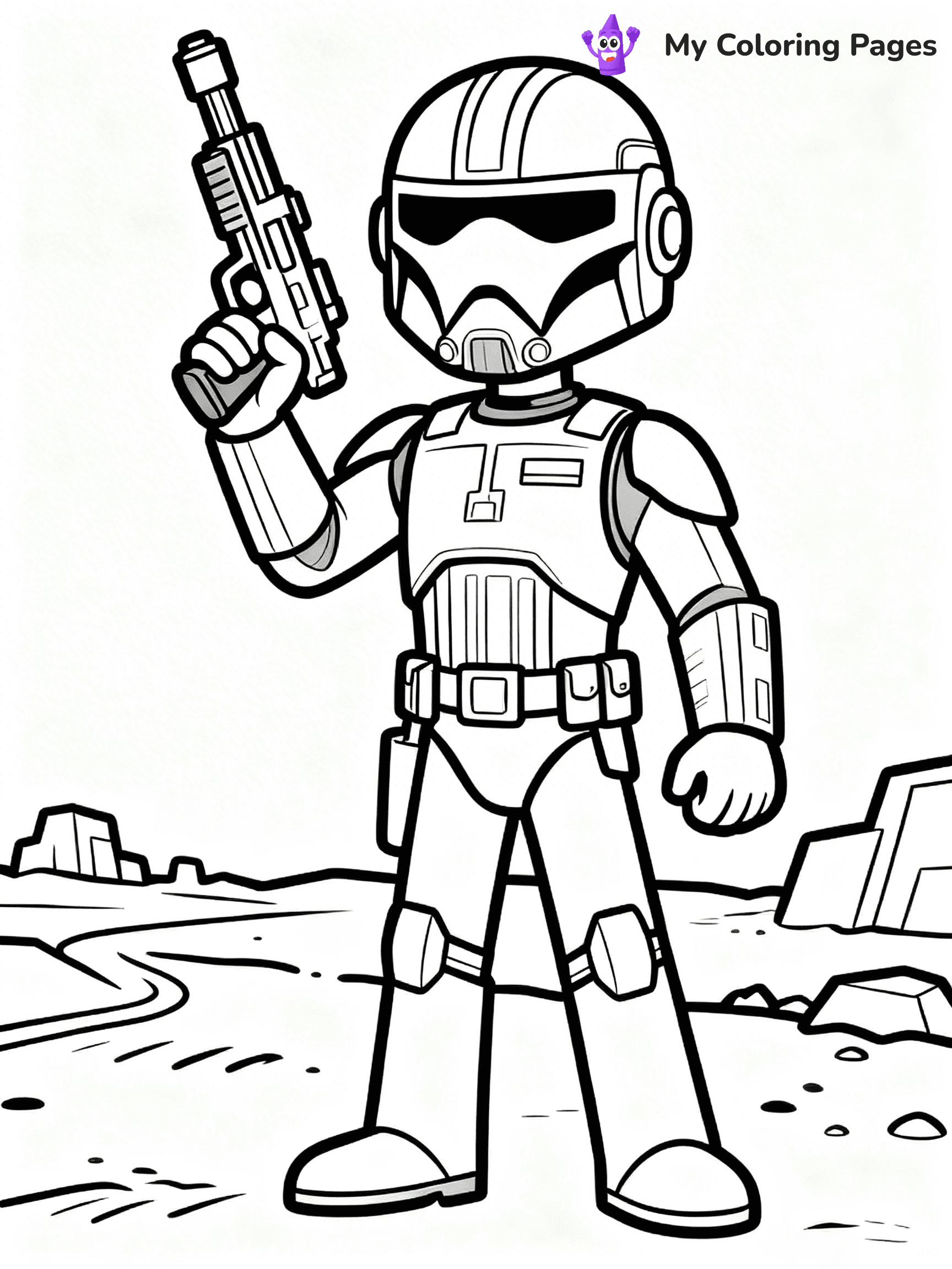 Clone Trooper Coloring Pages - 16