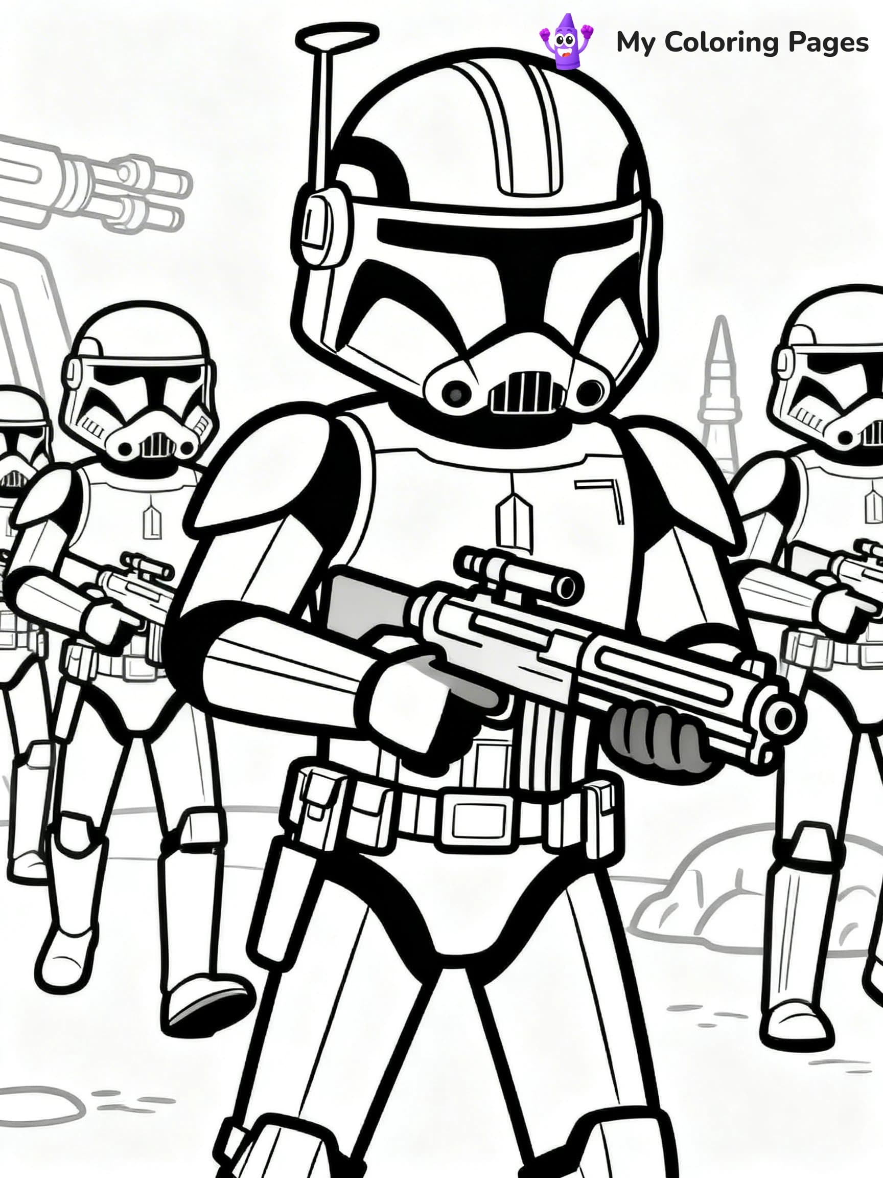 Clone Trooper Coloring Pages - 12
