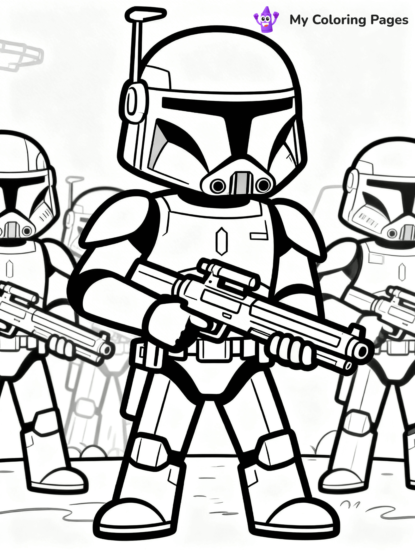 Clone Trooper Coloring Pages - 11