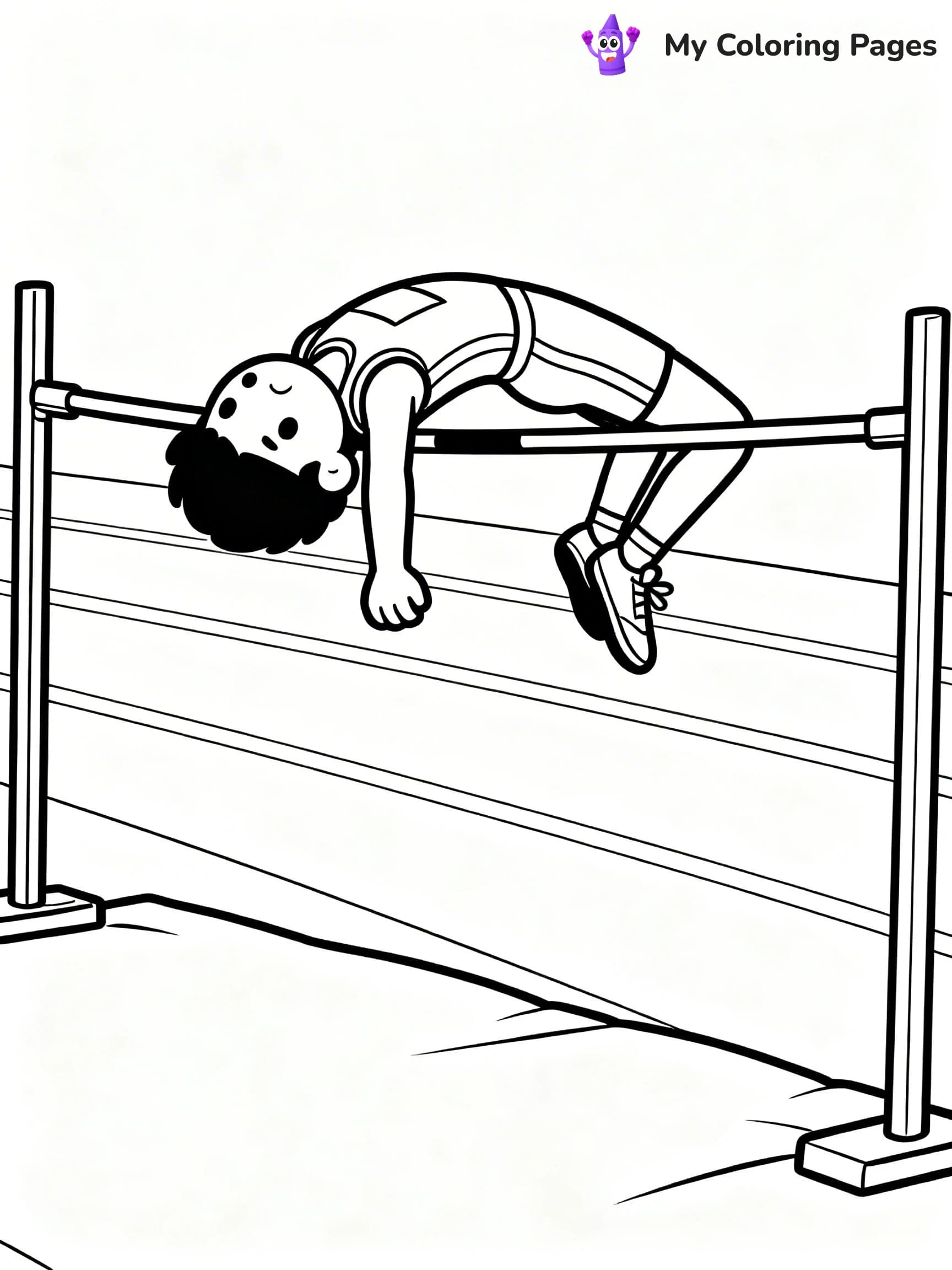Track And Field Coloring Pages - 23