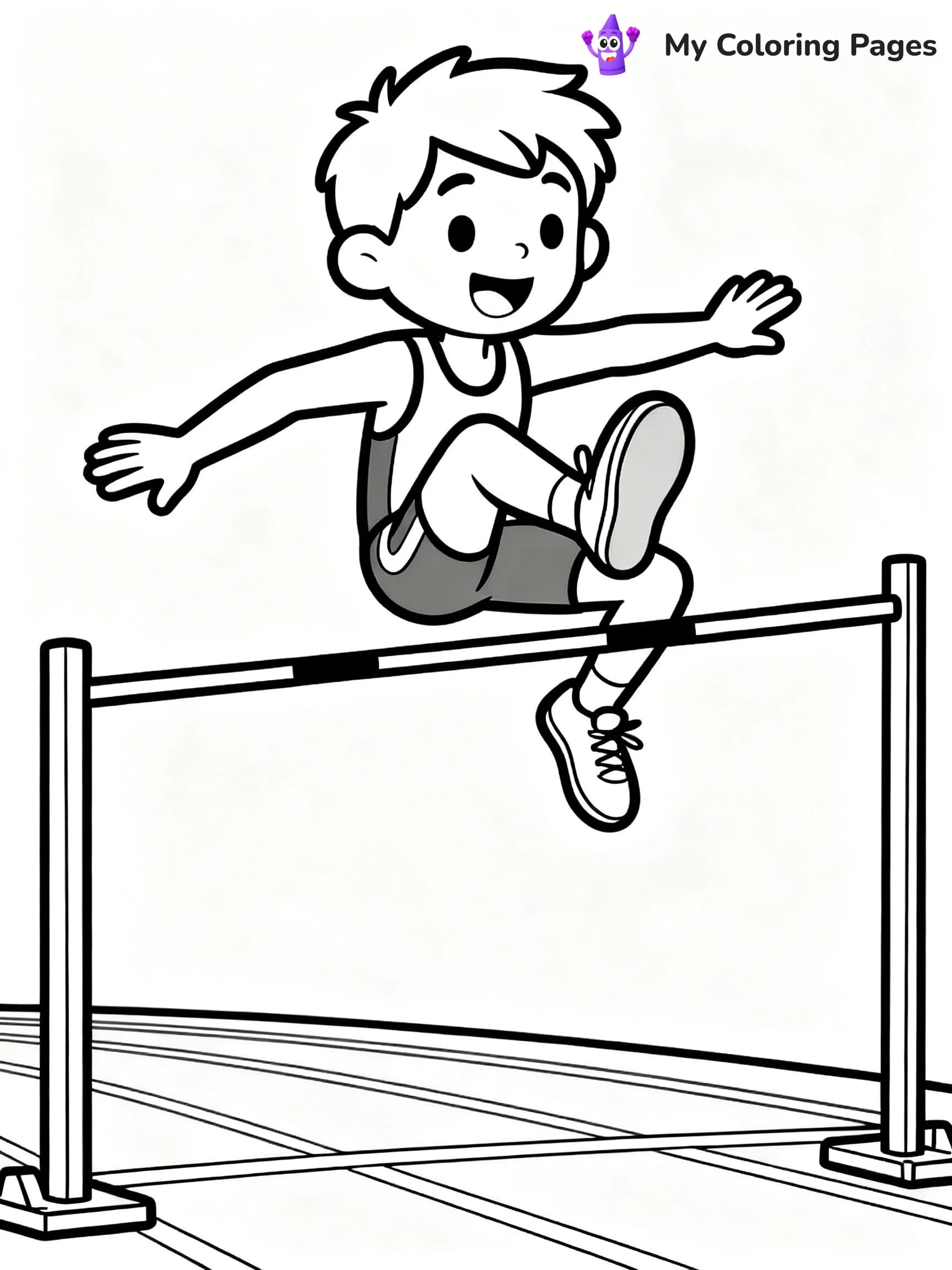 Track And Field Coloring Pages - 22