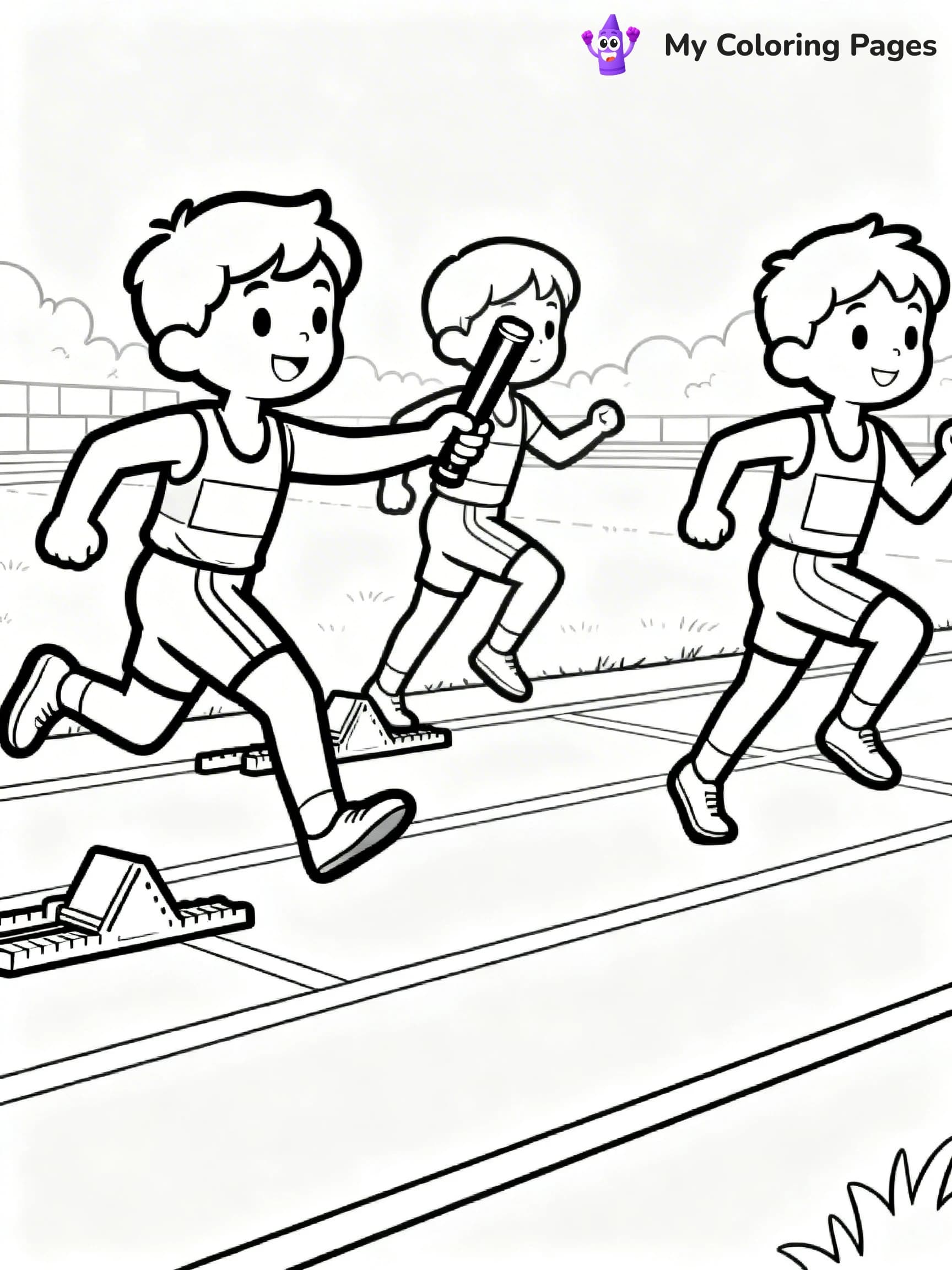 Track And Field Coloring Pages - 20