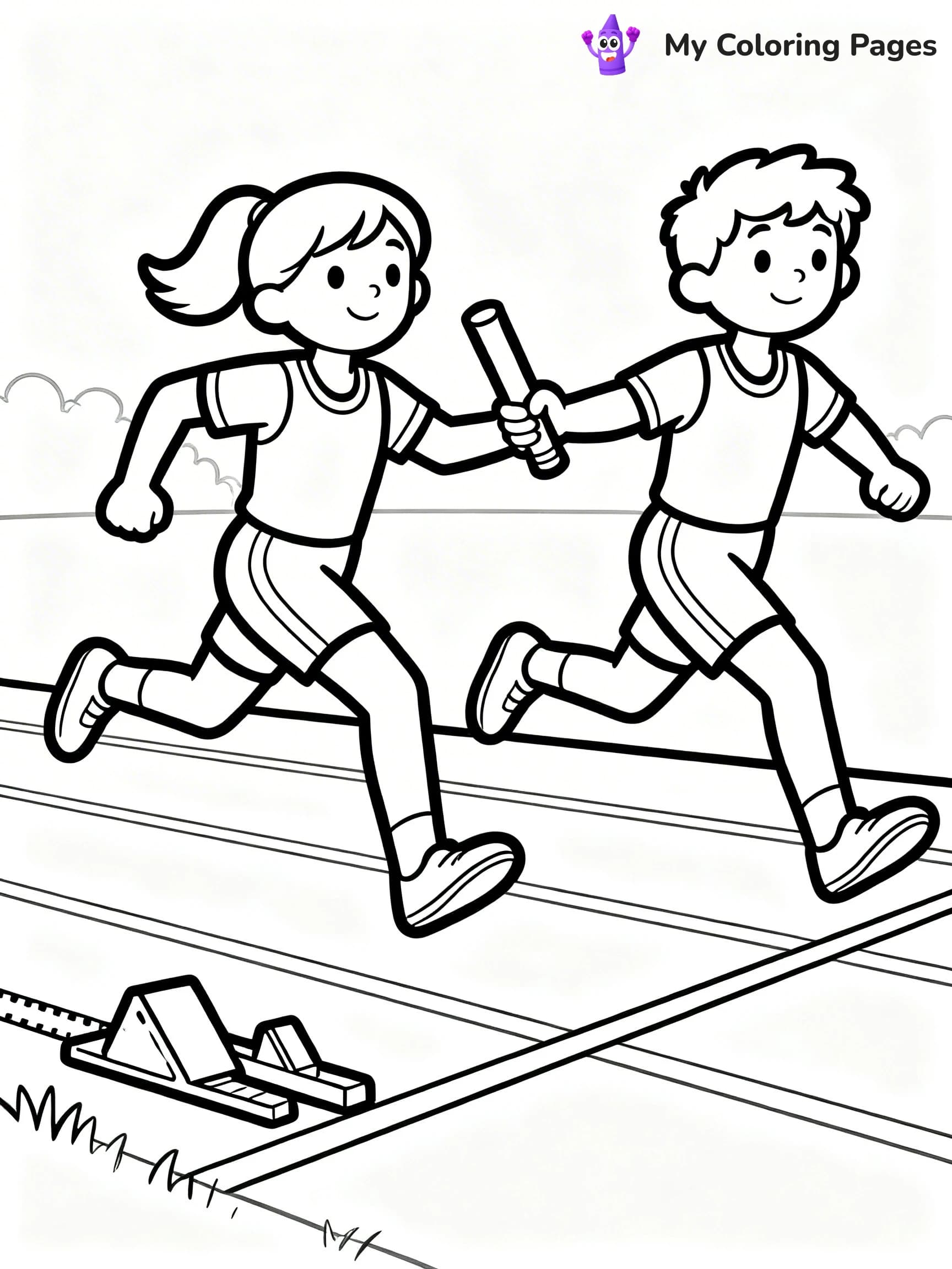 Track And Field Coloring Pages - 19