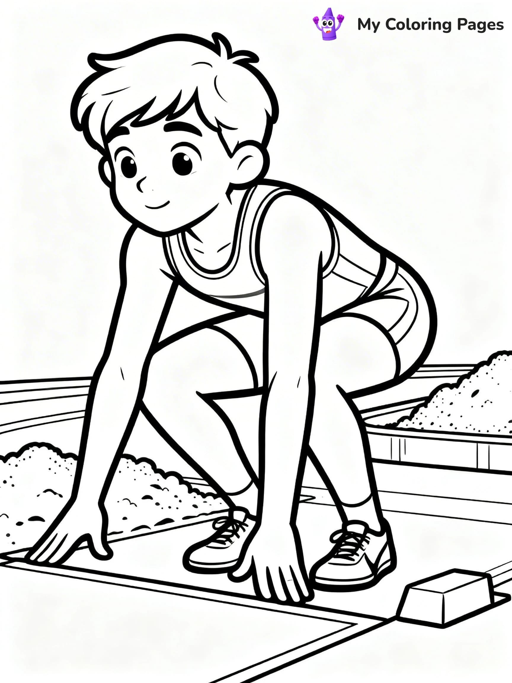Track And Field Coloring Pages - 18