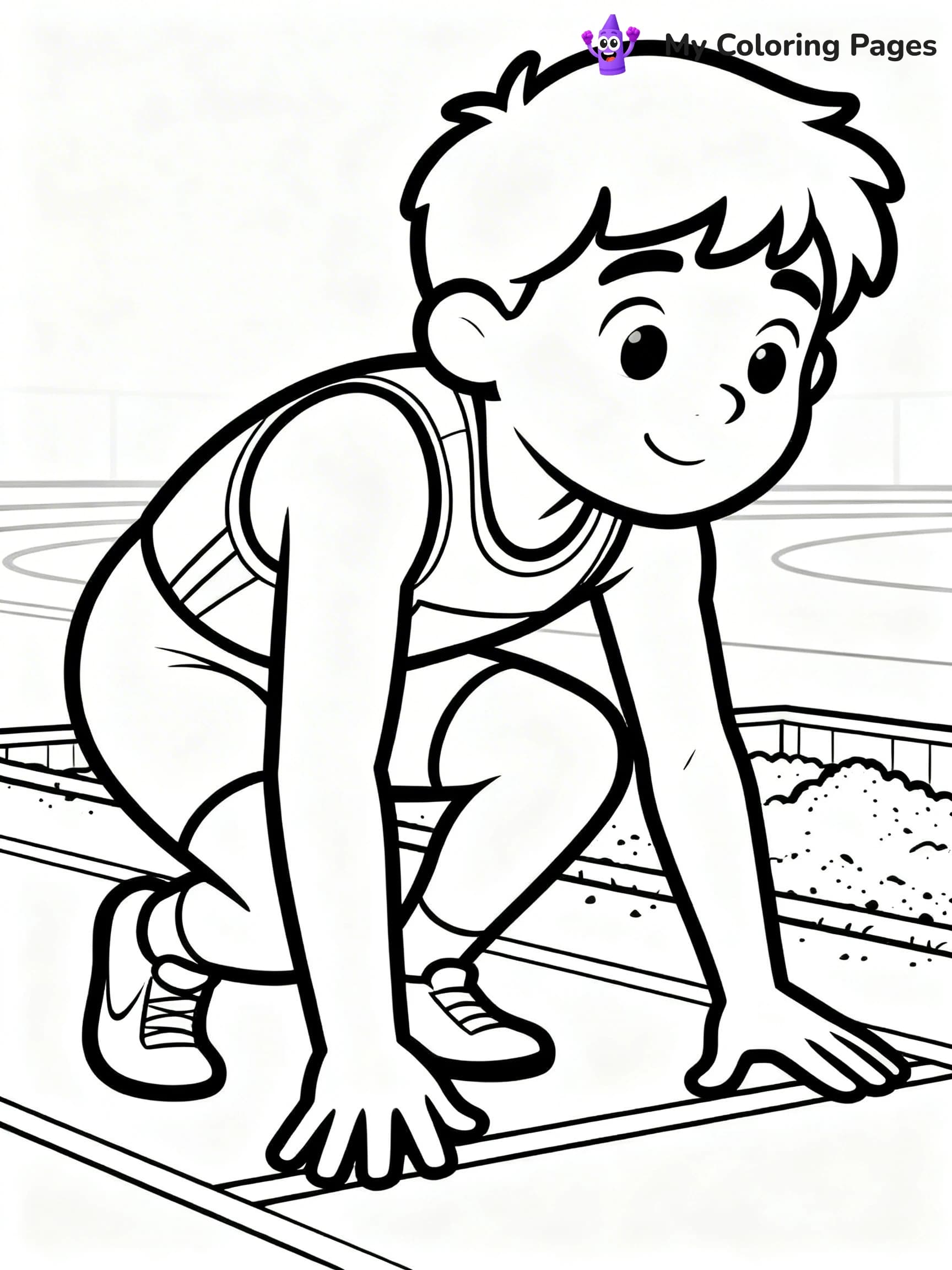 Track And Field Coloring Pages - 17