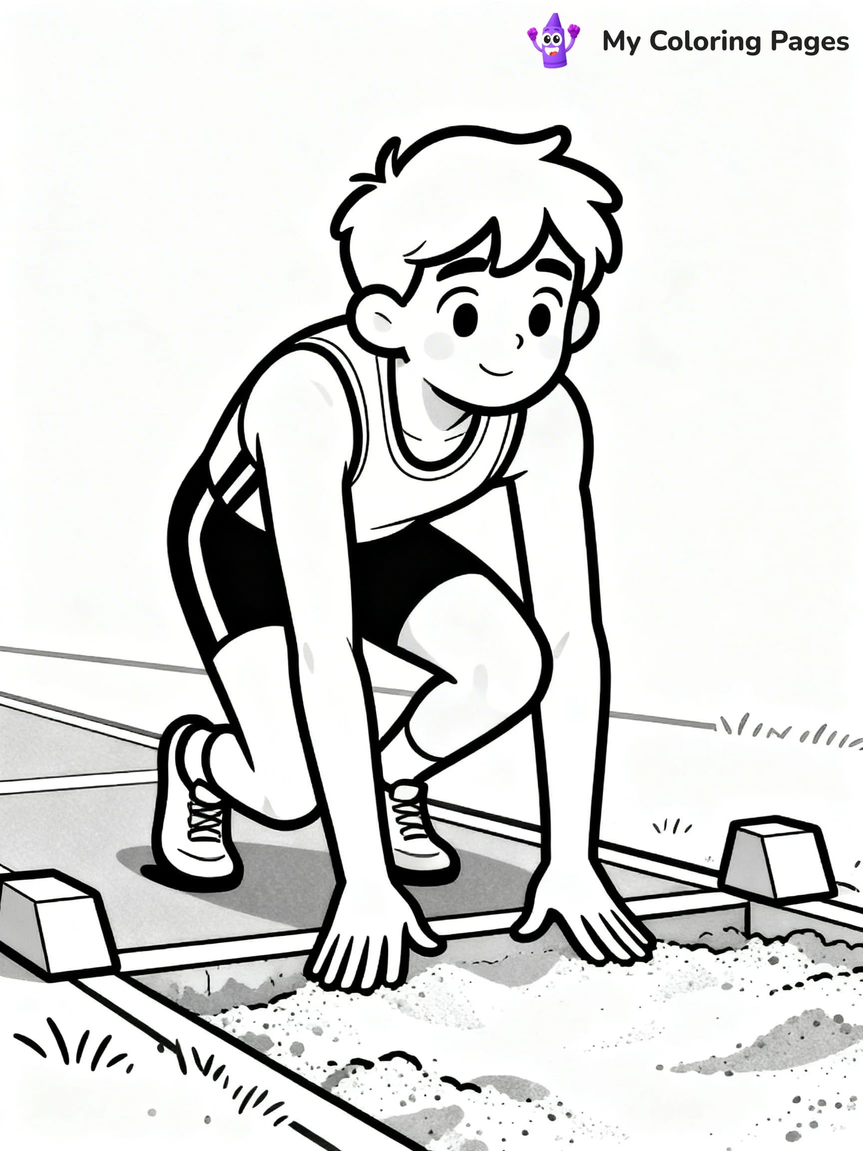 Track And Field Coloring Pages - 16