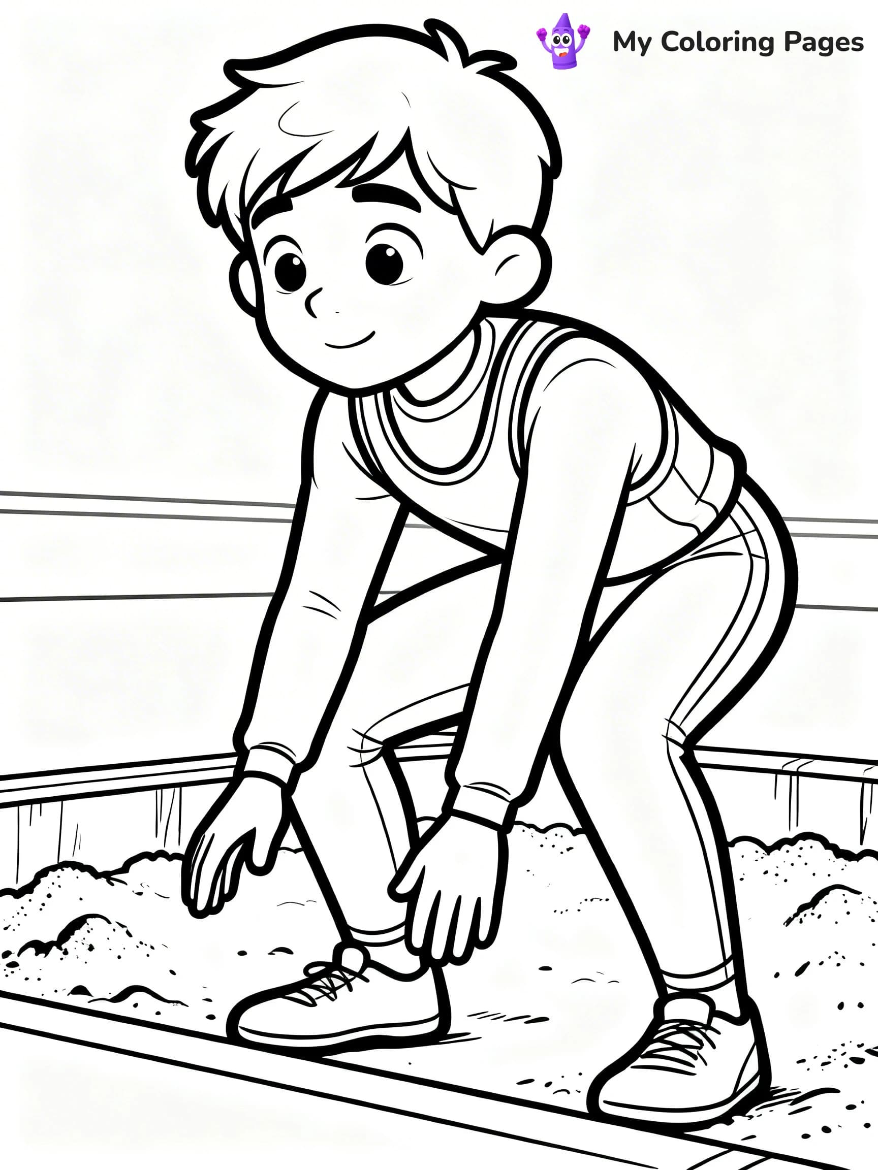 Track And Field Coloring Pages - 13