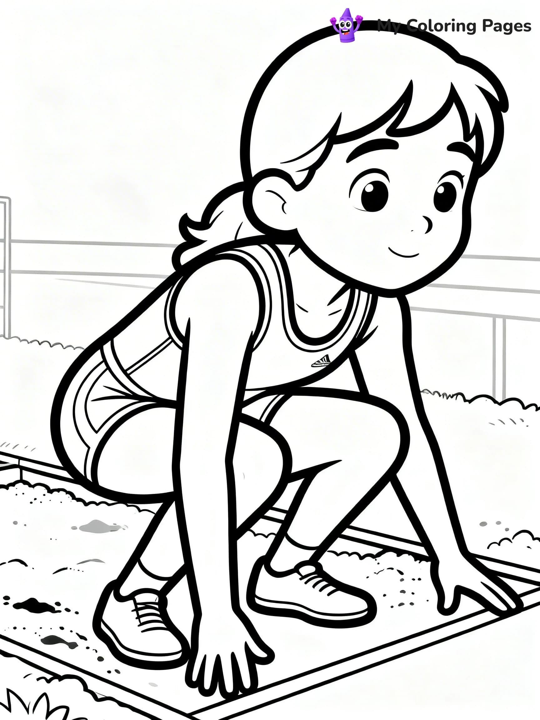 Track And Field Coloring Pages - 12